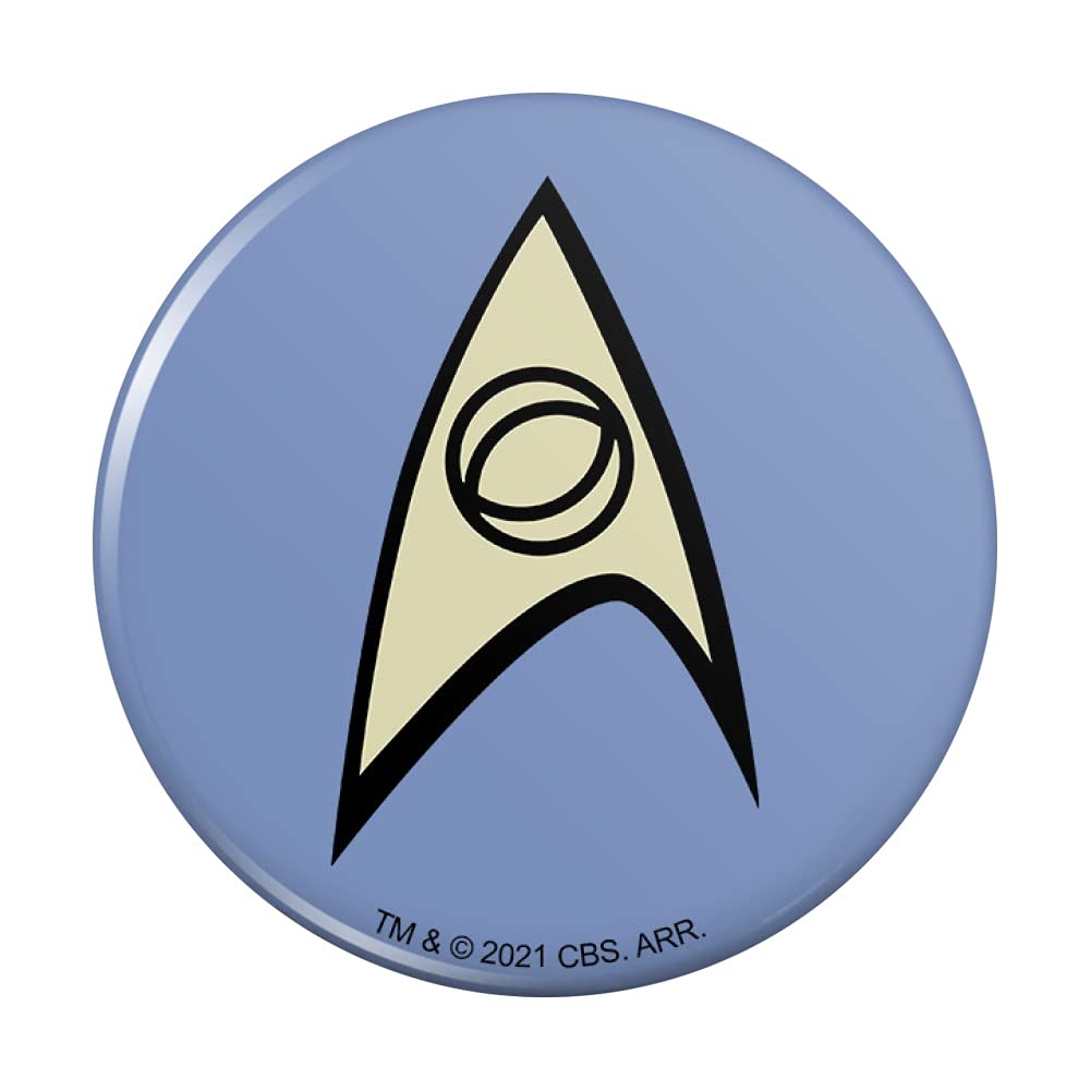 Star Trek Science Shield Kitchen Refrigerator Magnet - Decorative Fridge Locker Button for Sci-Fi Fans - Perfect for Home, Office & Dorm Room Decor