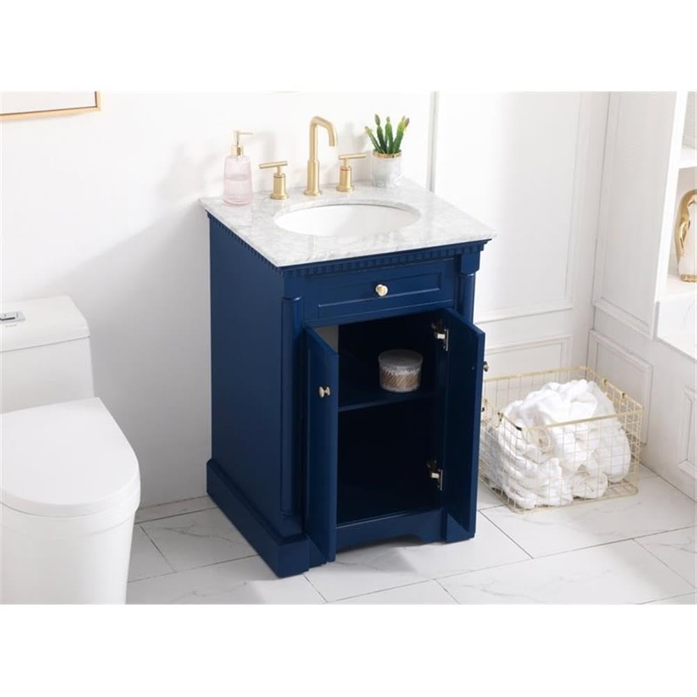 Modern 30-Inch Walnut Bathroom Vanity with Under Sink Storage - Elegant Single Sink Bathroom Organizer Cabinet for Home Decor & Bathroom Organization