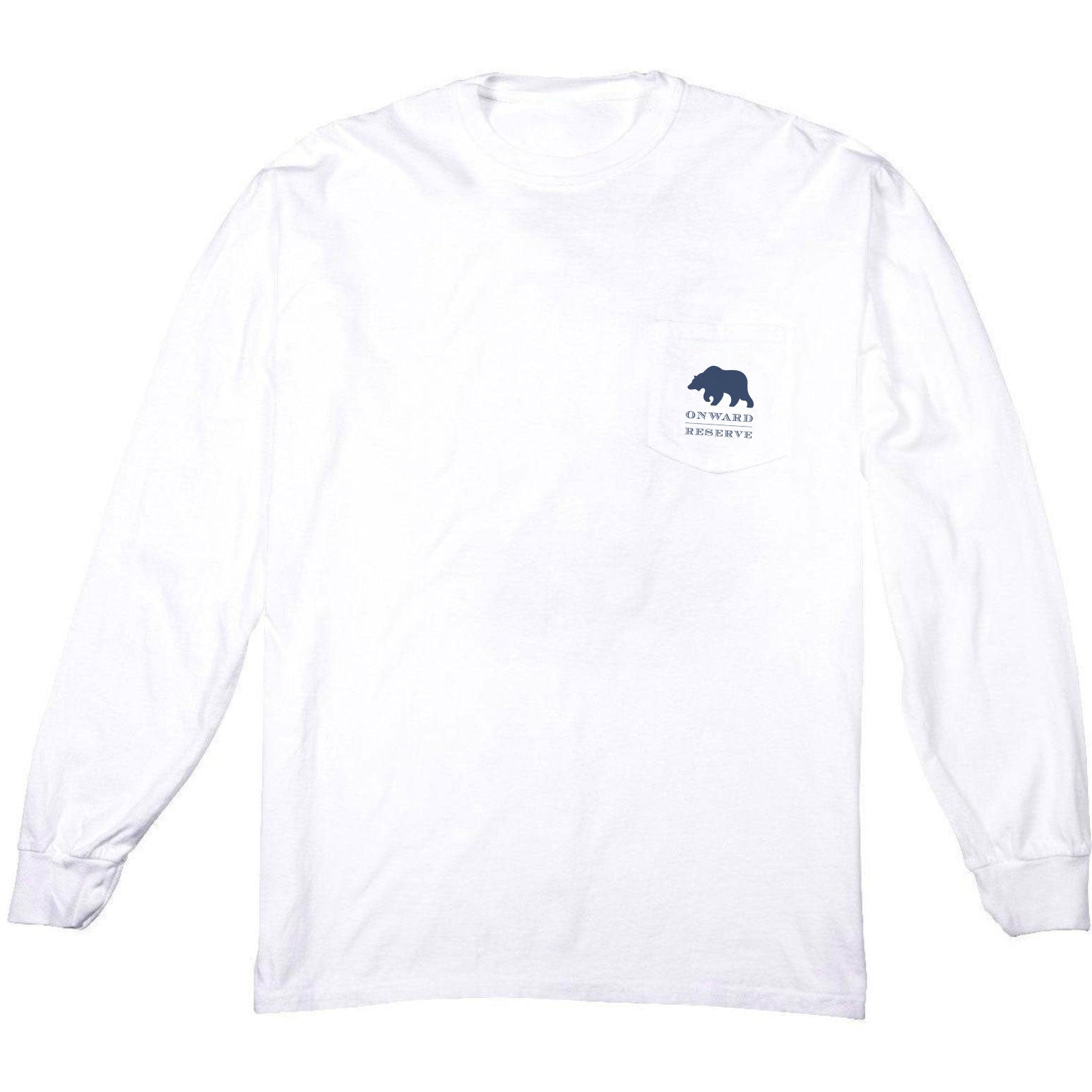 Circle Rustic Bear Long Sleeve T-Shirt for Men & Women - Cozy Casual Graphic Tee for Fall Winter Outfits, Streetwear & Everyday Wear