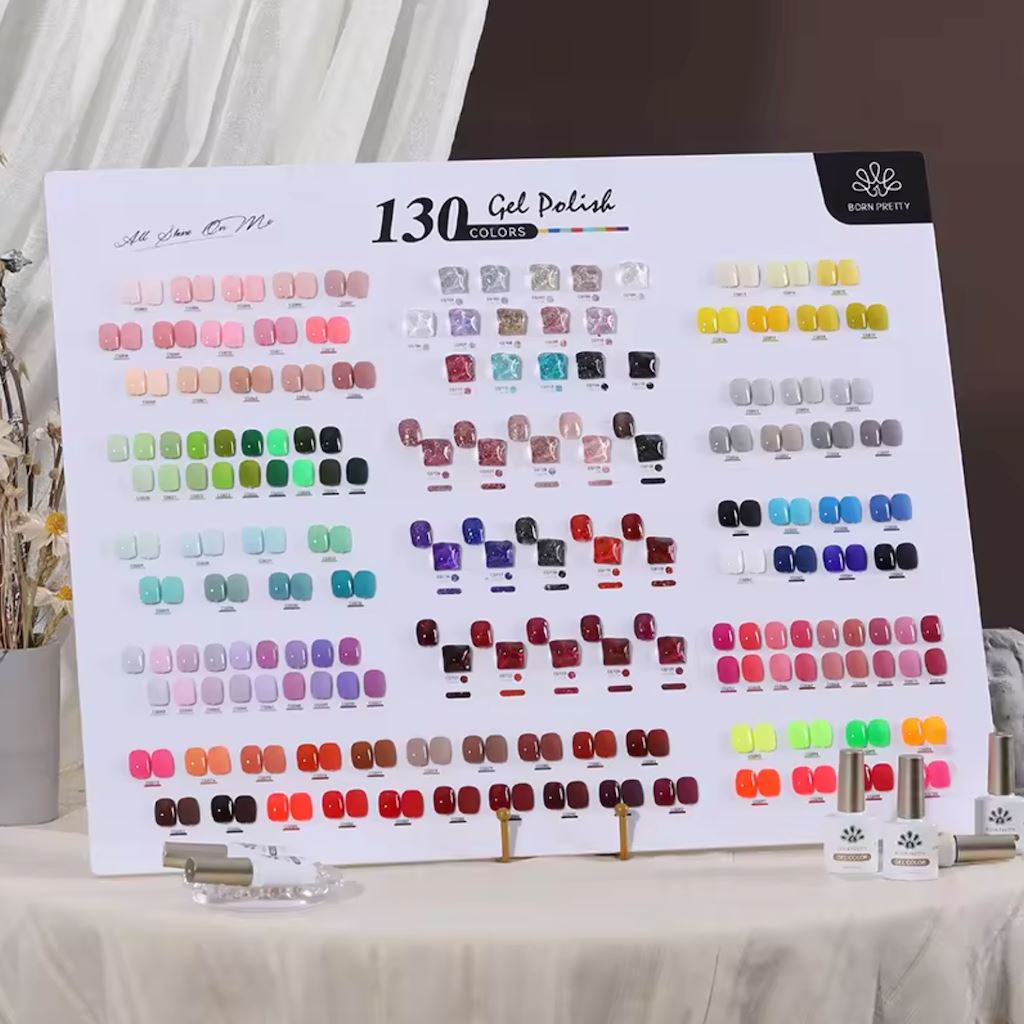 Born Pretty Glitter Gel Nail Polish Set - Long Lasting UV/LED Soak Off Nail Colors for Manicure & Pedicure - Perfect for Parties, Weddings, Holidays & Special Occasions
