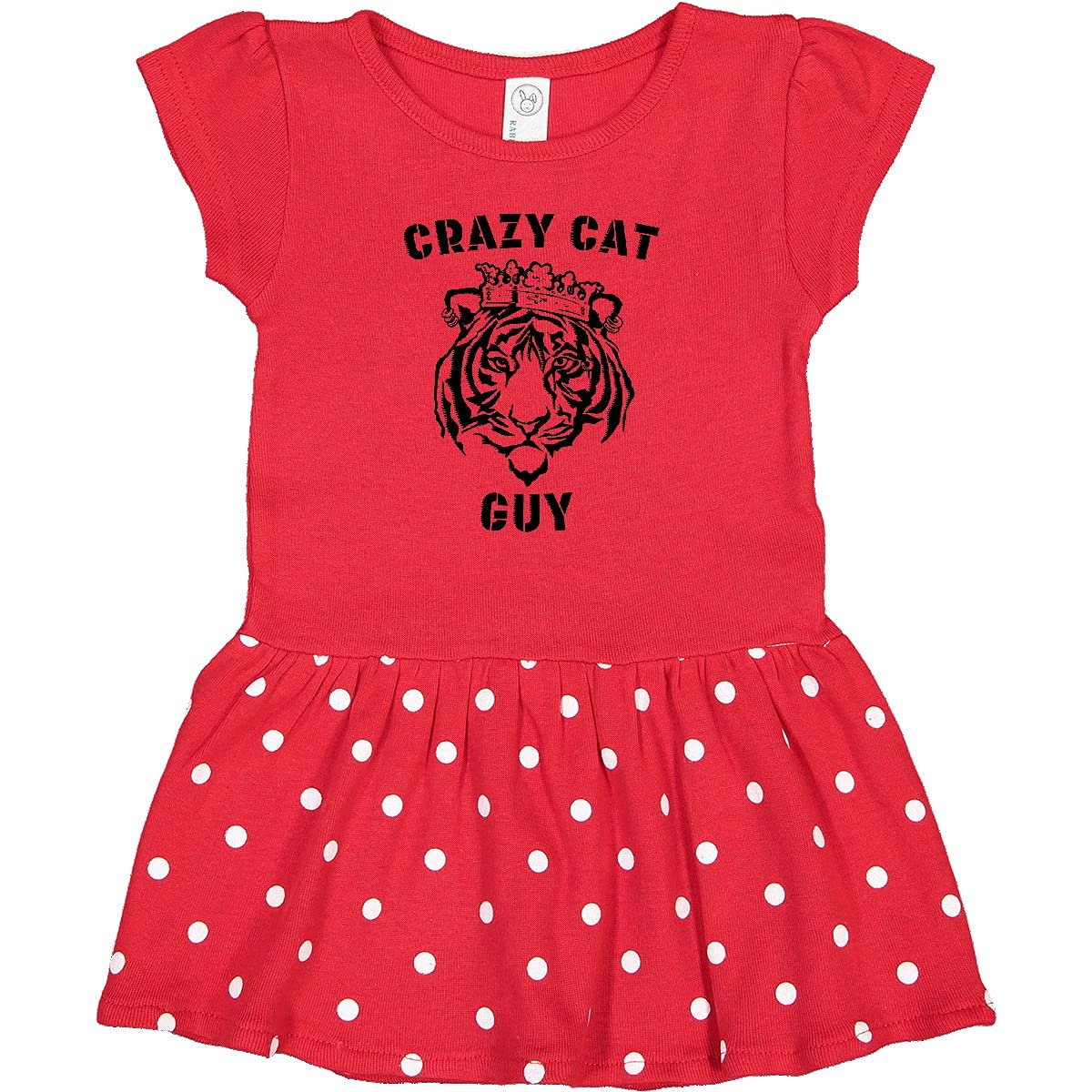 Crazy Cat Guy Tiger Crown Infant Dress for Playdates & Parties