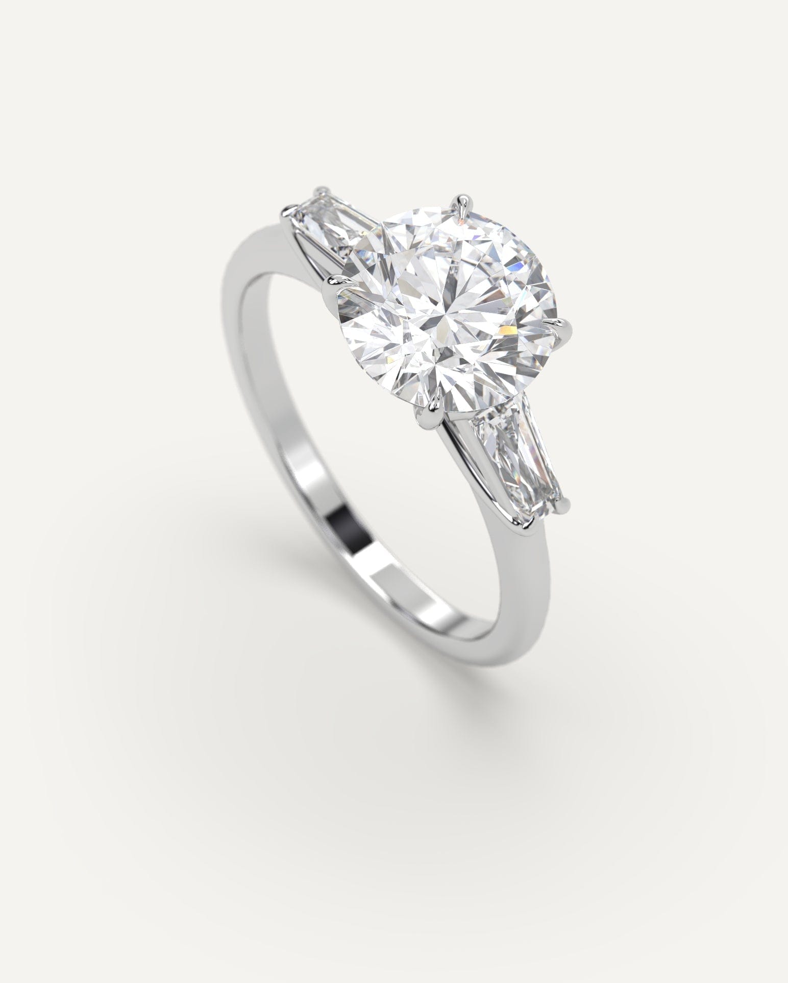2 Carat Round Cut Diamond Engagement Ring - 14K White Gold Solitaire Wedding Band for Women - Perfect for Proposals, Anniversaries & Special Occasions