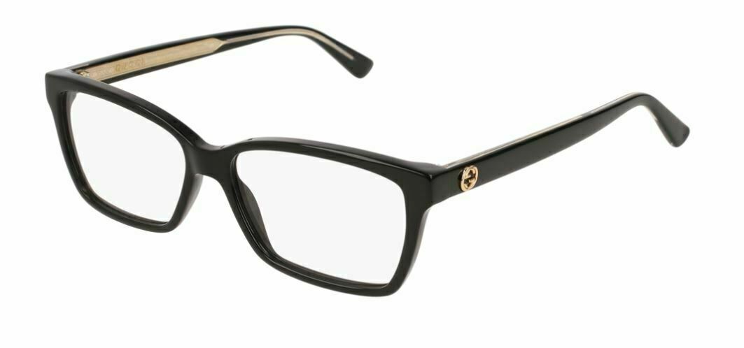 Gucci GG 0312 O 001 Black Eyeglasses for Men & Women - Stylish Designer Sunglasses for Everyday Wear, Driving & Outdoor Activities