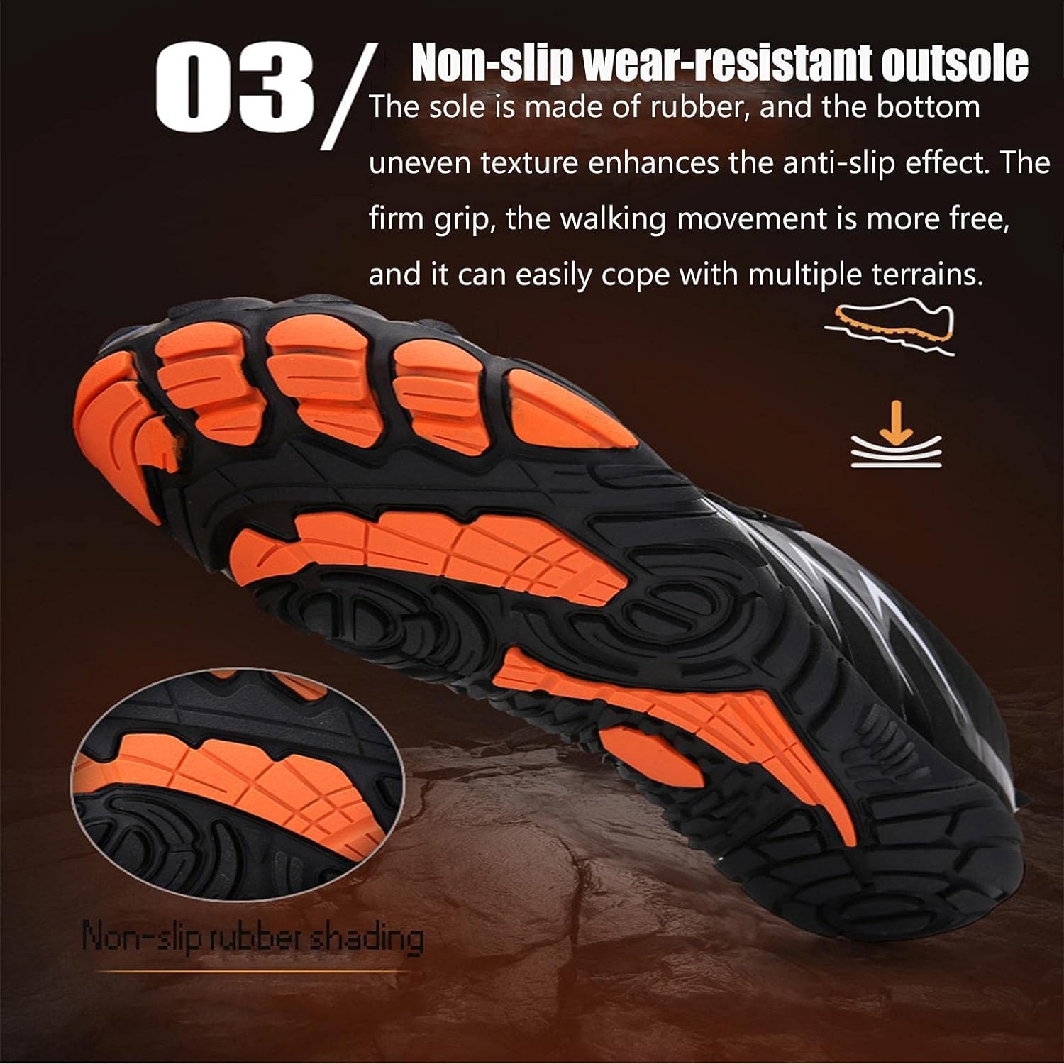 Men's Waterproof Lightweight Hiking & Trekking Shoes - Breathable Trail Running & Walking Shoes for Outdoor Adventures | Perfect for Hiking, Backpacking & Daily Wear