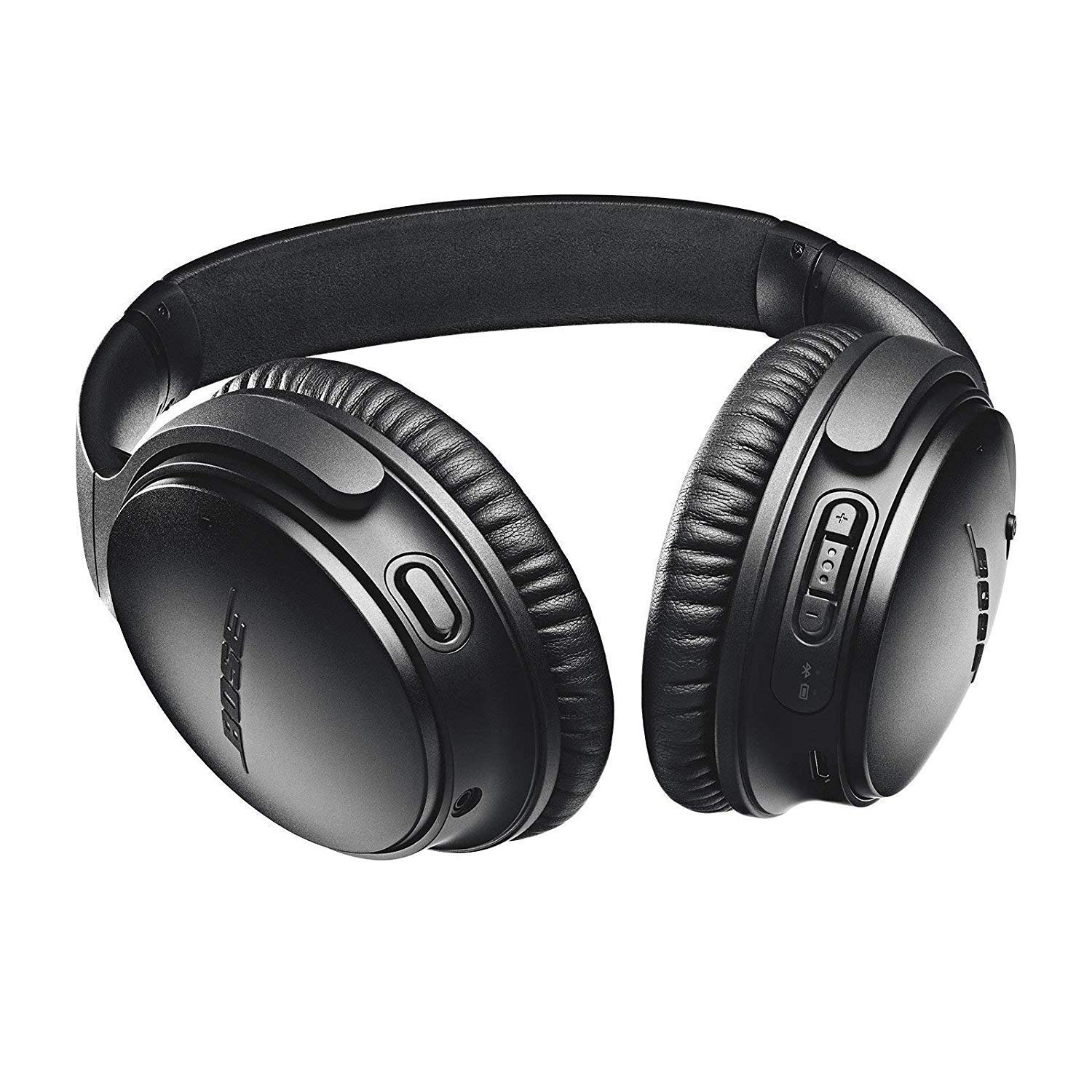 Bose QuietComfort 35 II Wireless Bluetooth Noise Cancelling Headphones with Alexa Voice Control - Black (Renewed) | Perfect for Travel, Work & Home Use