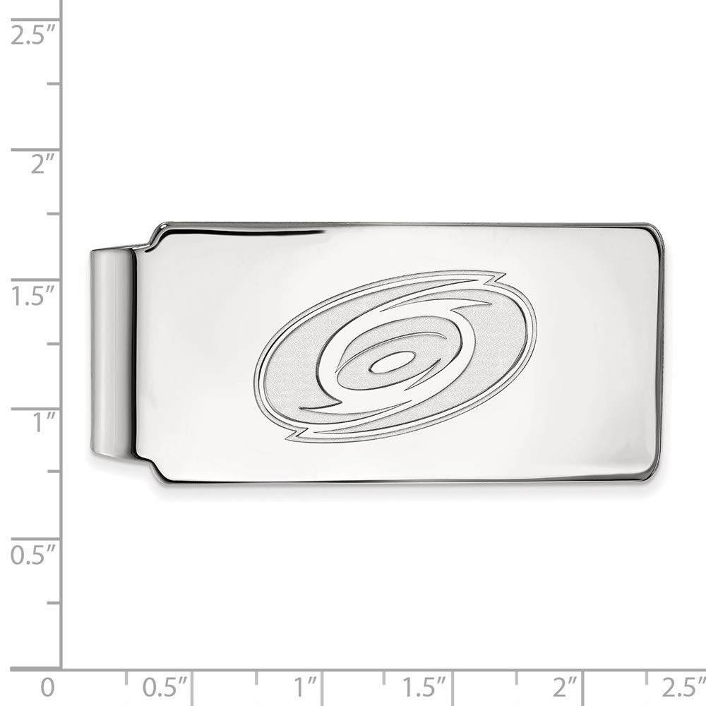 Carolina Hurricanes Sterling Silver Money Clip - Perfect for Gifts, Fans & Everyday Use