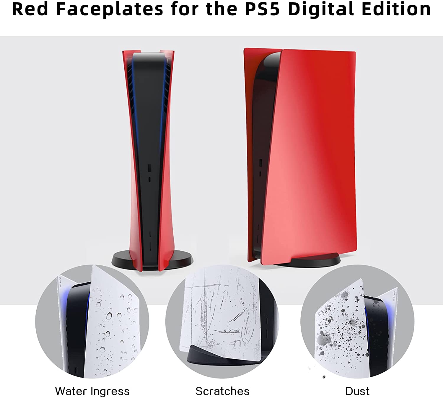 NexiGo PS5 Digital Edition Console Cover Kit - Protective Skin for Playstation 5 Slim - Gaming Accessories for Enhanced Protection & Style (Perfect for Home Entertainment & Gaming Setups)