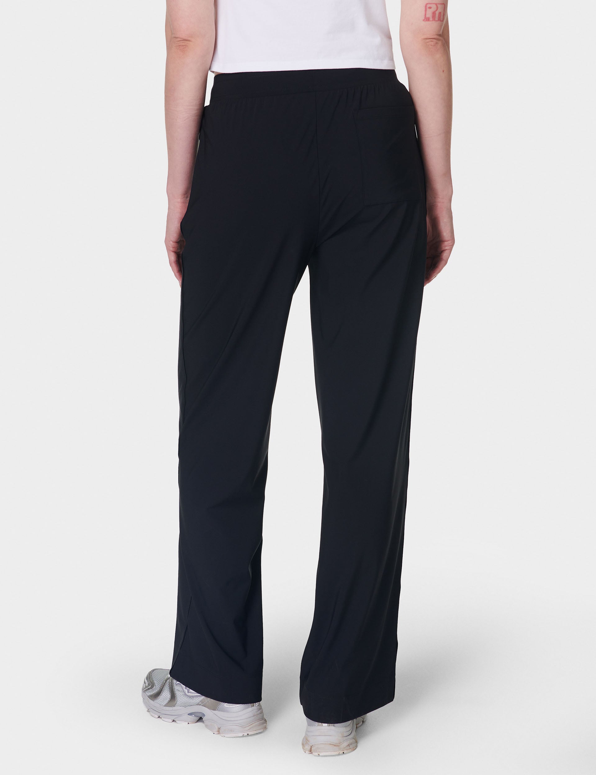 Explorer Wide Leg Pants for Women - High Waisted Black Trousers - Comfortable & Stylish Office Work Pants for Business Casual Wear