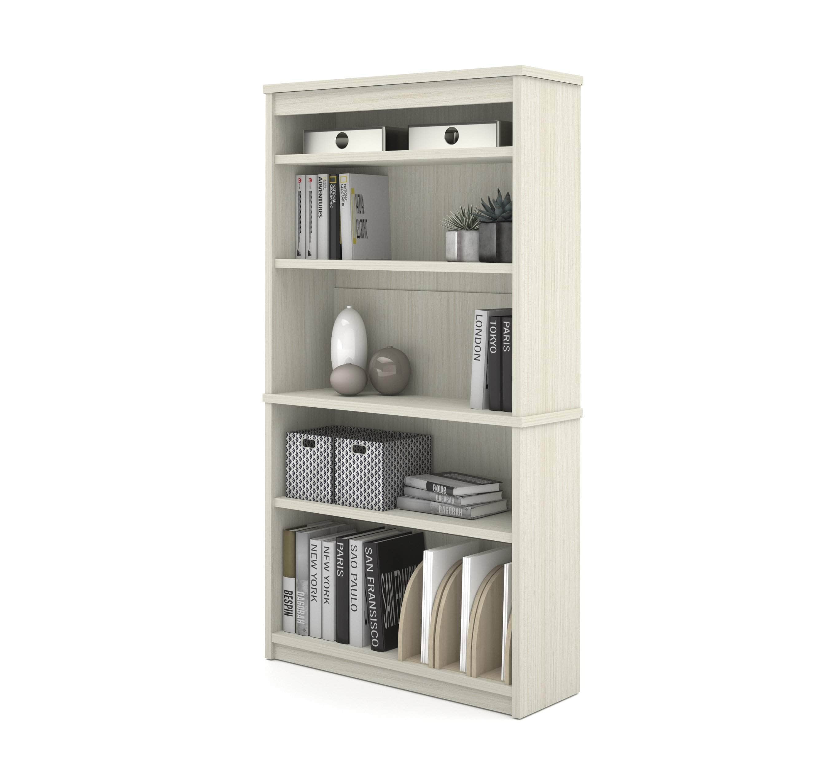 Uptown II Bookcase - 6 Stylish Colors for Home & Office Storage | Modern Bookshelf for Living Room, Bedroom & Study