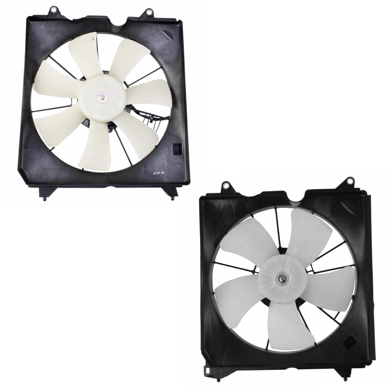 TRQ Radiator & A/C Condenser Cooling Fan Kit for 2013-2017 Honda Accord 2.4L - Perfect for Engine Cooling System Repair & Maintenance