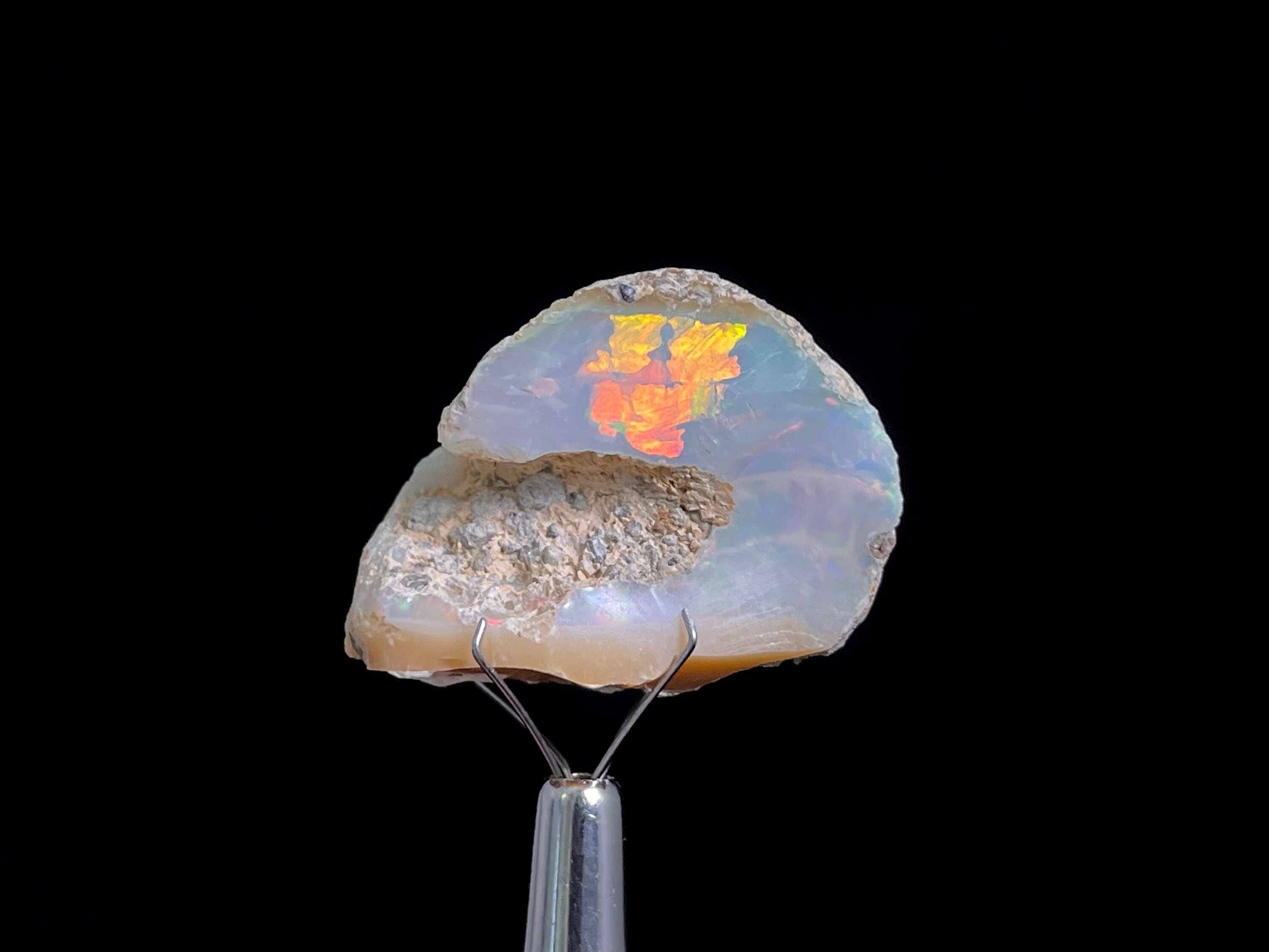AAA Grade Natural Welo Opal Raw Crystal - Certified Opal Gemstone for Jewelry Making (Item 50172) | Perfect for DIY Necklaces, Rings & Healing Crystal Collections