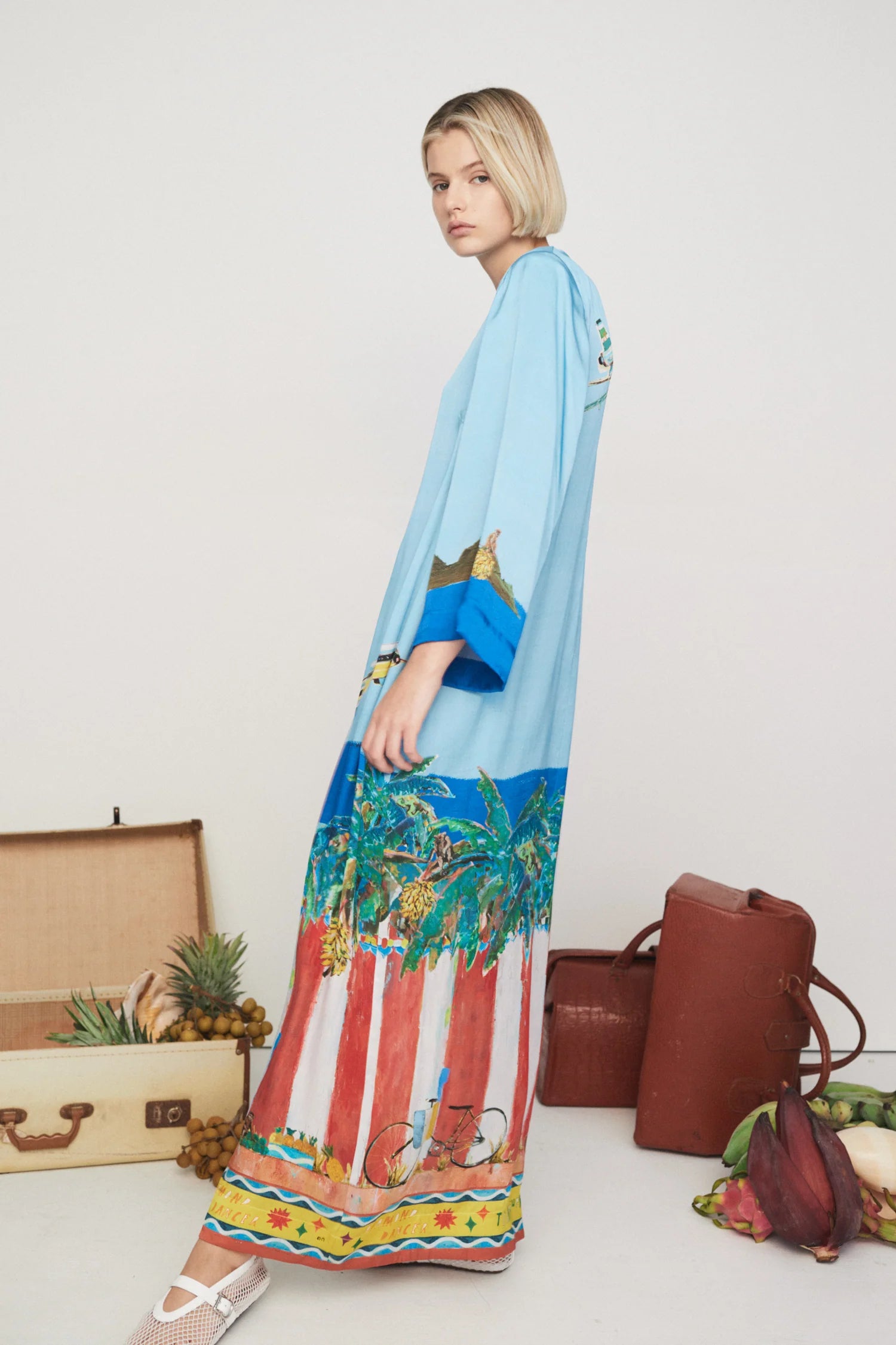 ALL ABOARD MIDI DRESS - Floral Print Summer Dress for Women, Perfect for Beach Vacation, Date Night & Office Wear