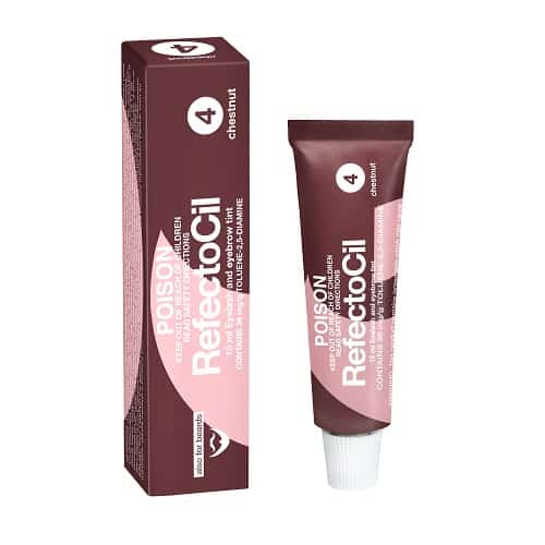 RefectoCil No.4 Chestnut Eyebrow Tint - 15ml Professional Long-Lasting Eyebrow Dye for Natural-Looking Brows - Perfect for Salon & Home Use
