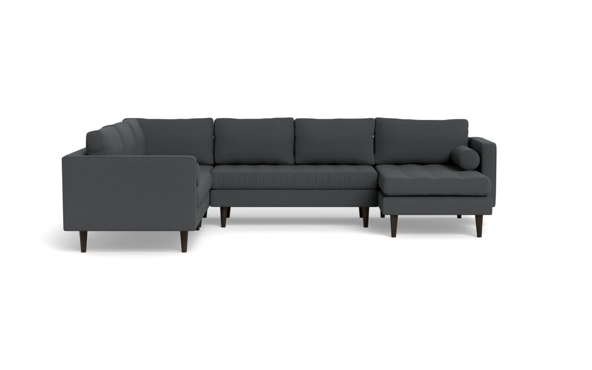 Ladybird 133 Corner Sectional Sofa with Right Chaise Lounge - Modern L-Shaped Couch for Living Room, Family Room & Home Theater