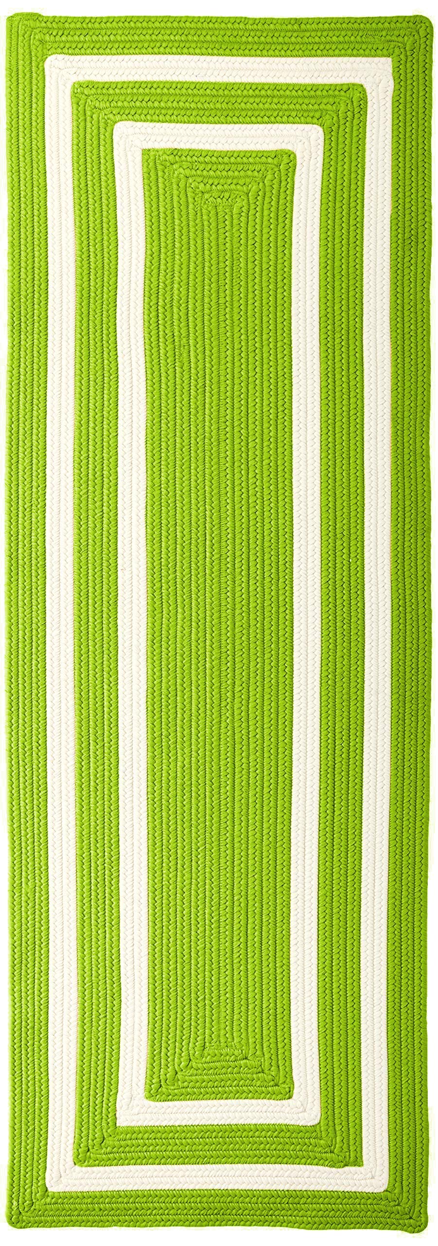 La Playa Rugs 2' x 6' Lime Green - Soft and Durable Runner Rug for Hallway, Kitchen, or Entryway