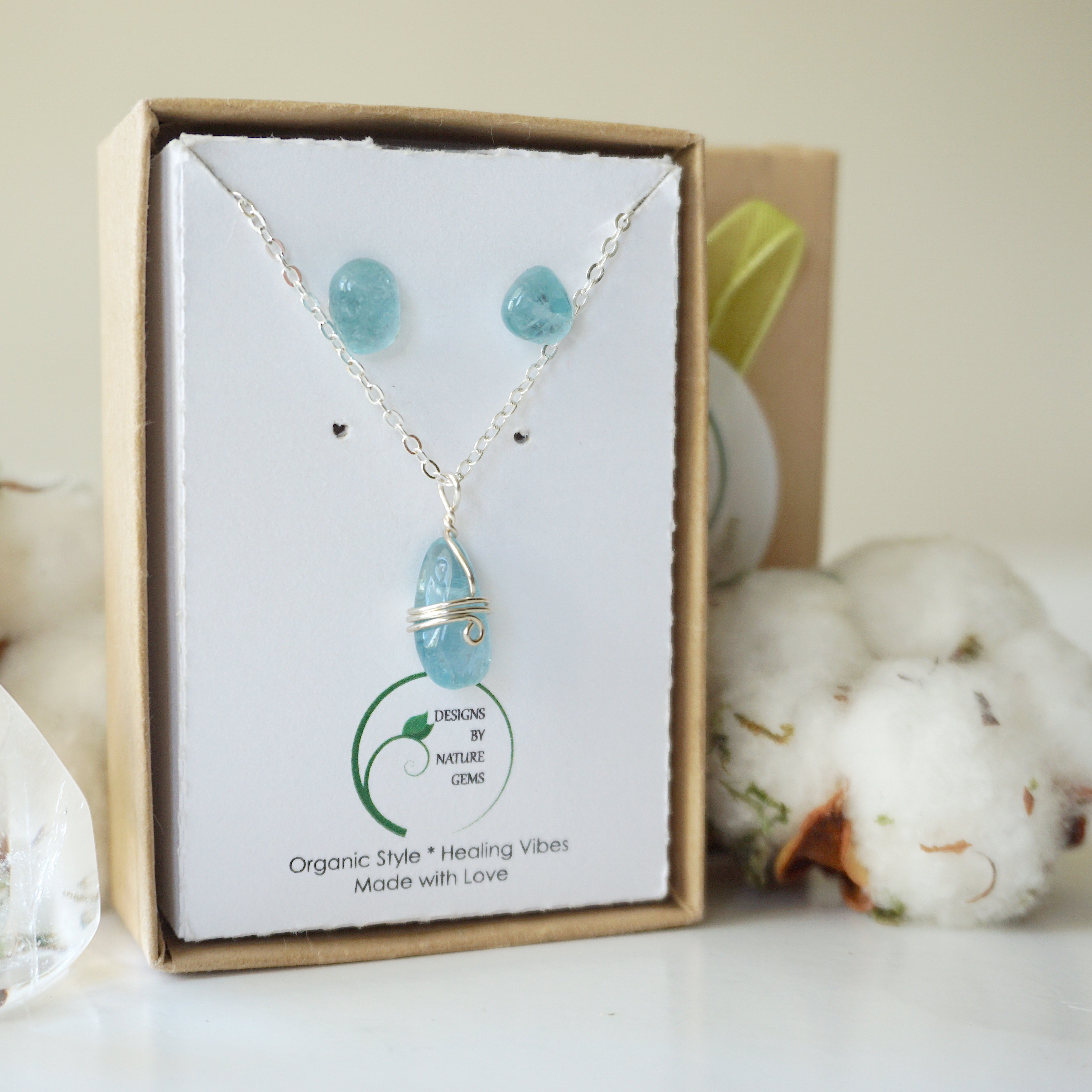 Elegant Aquamarine Charm Set in Sterling Silver - Perfect for Birthdays, Anniversaries & Everyday Jewelry Gifts