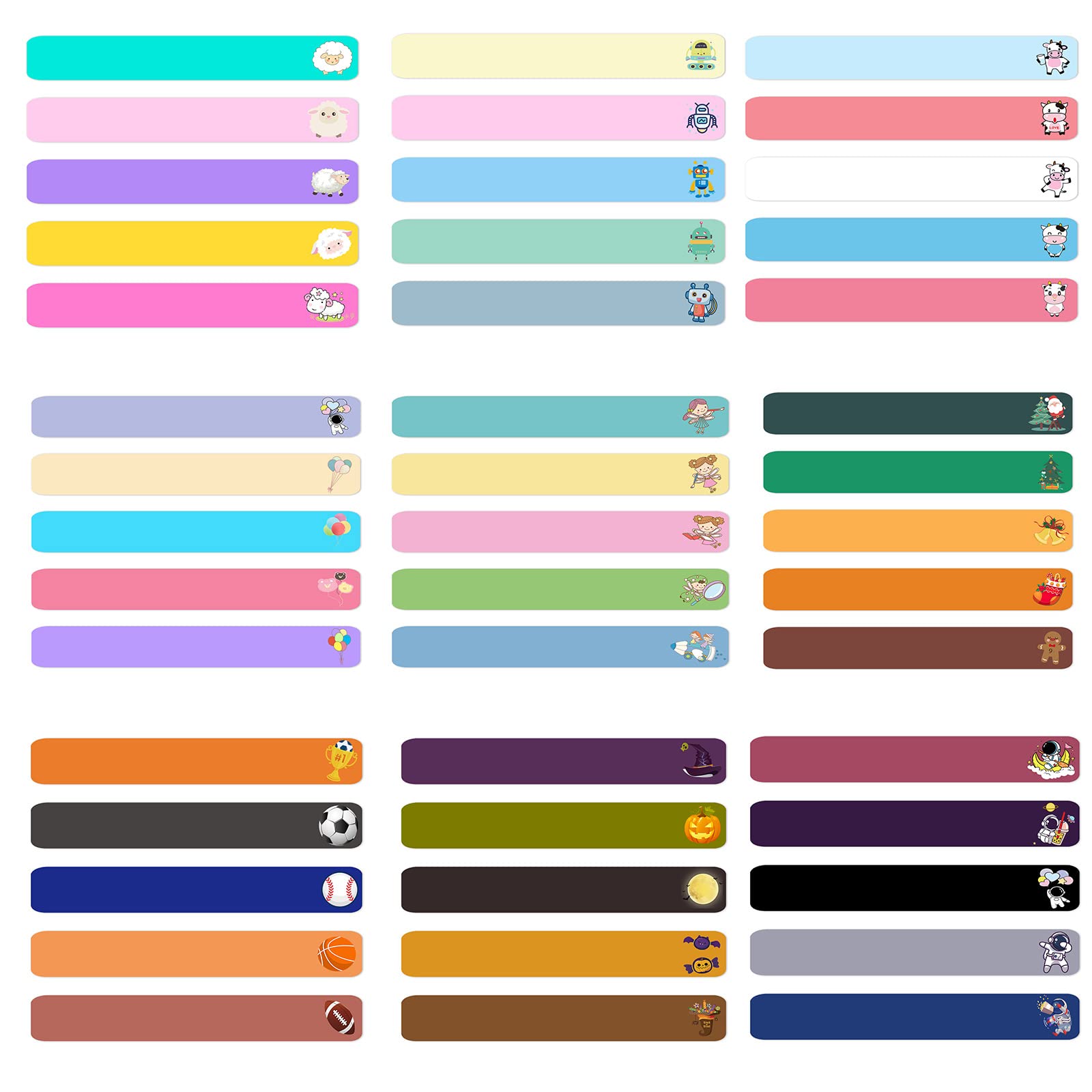 Custom Name Stickers for Kids - 100PCS Waterproof Labels for School, Daycare & Stationery