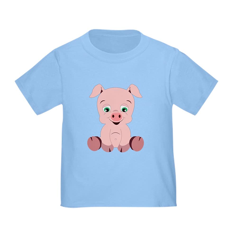 Pink Pig Toddler T-Shirt - Cute & Soft Cotton Tee for Baby Boys & Girls - Perfect for Playdates, Birthdays & Everyday Wear