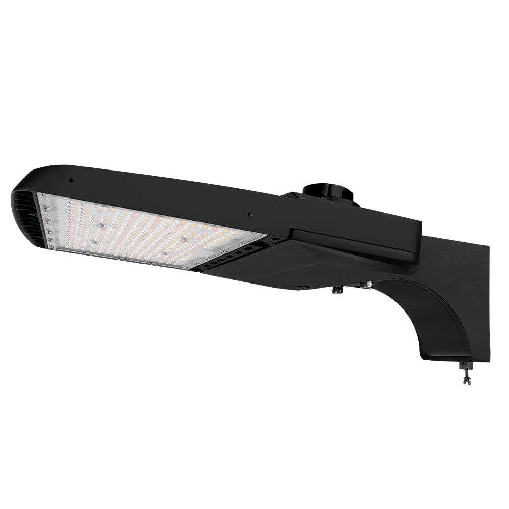 Vela II LED Parking Lot Light - 240W, 34,888 Lumens, 4 Watts Selectable, 3 CCT, Type III, 120-277V (1000W Equal) - Black Finish - Ideal for Commercial Parking Lots, Warehouses & Outdoor Security Lighting