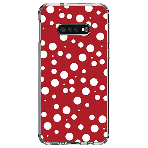 Red White Bubbles Polka Dots On Clear Case