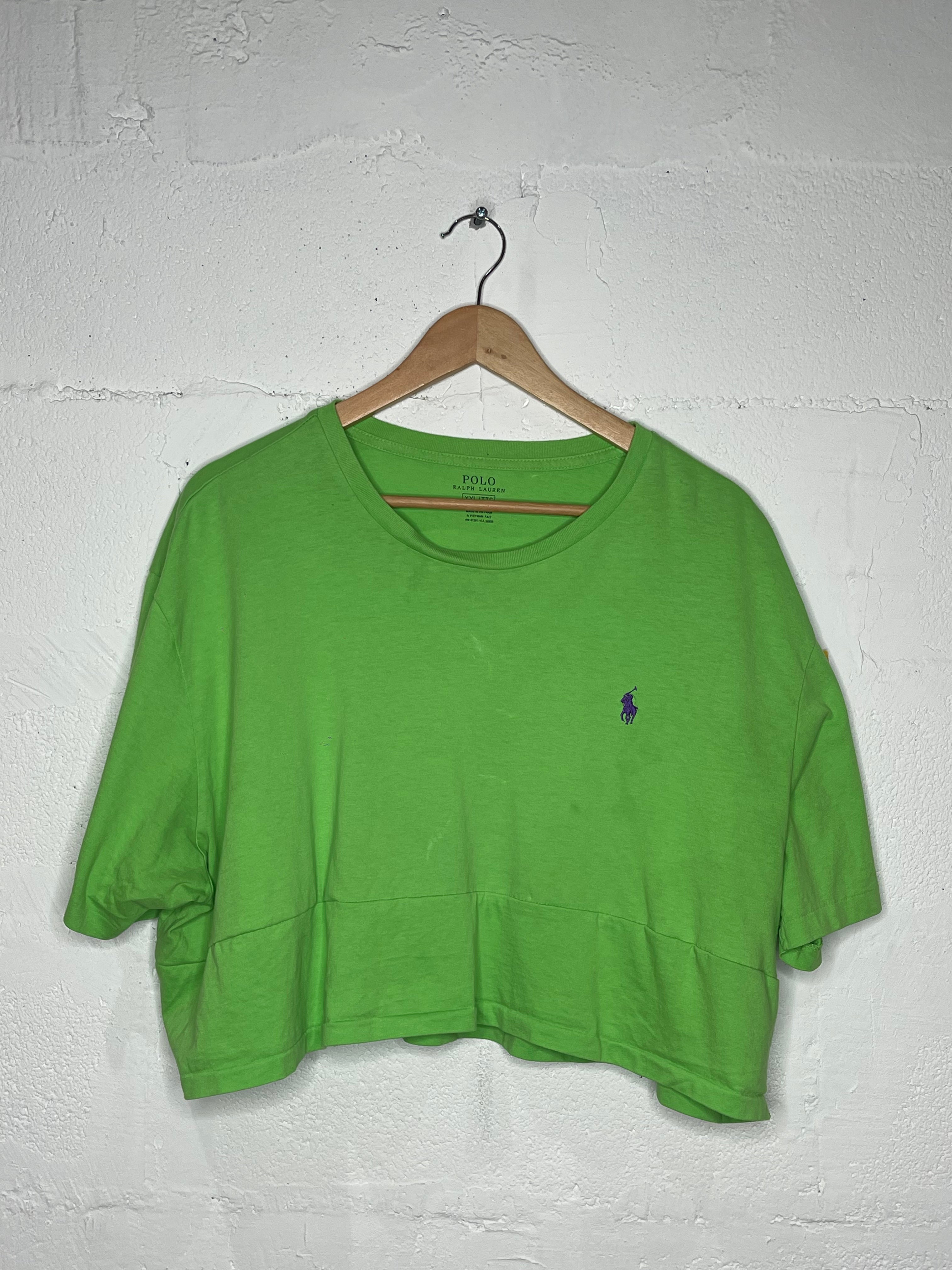 Ralph Lauren Women's Short Sleeve Crop Top - Soft Cotton Casual Tee for Summer Outfits, Beachwear & Layering