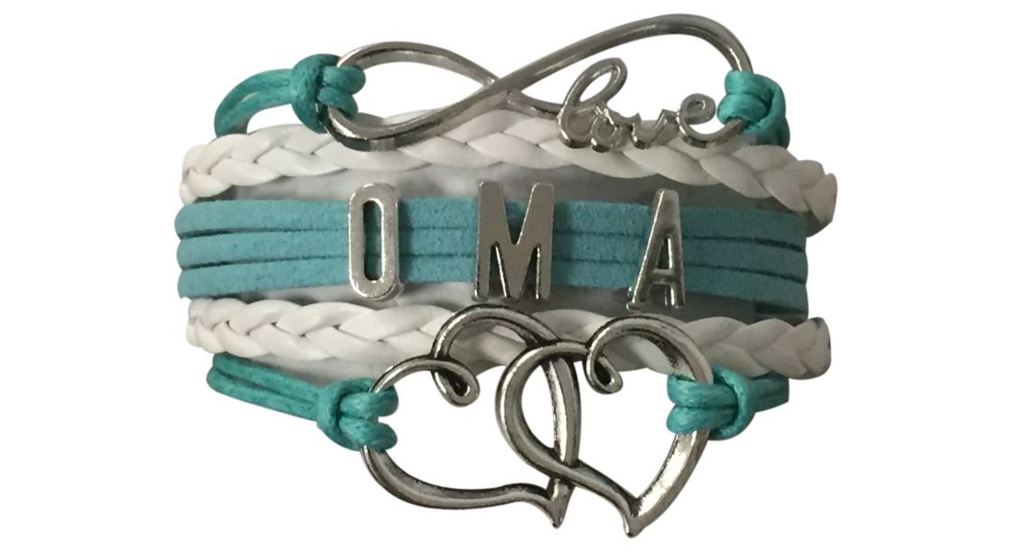 Oma Infinity Charm Bracelet for Women - Elegant Grandma Jewelry Gift - Perfect for Birthdays, Mother's Day & Gender Reveal Parties