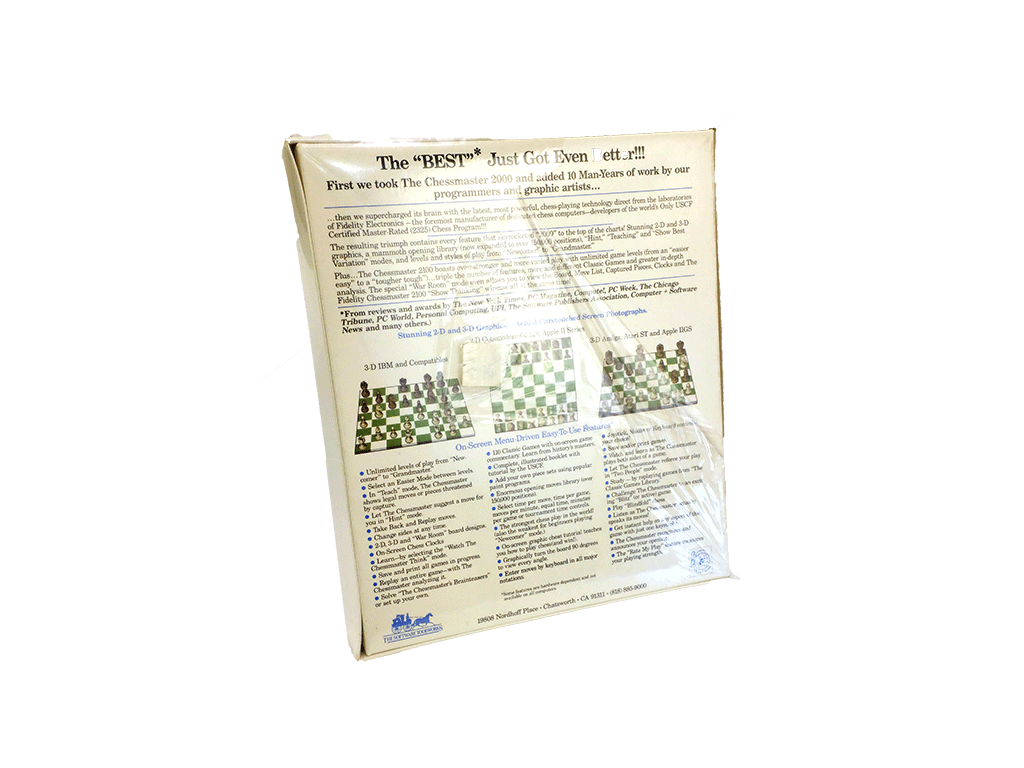 Fidelity Chessmaster 2100 - New & Sealed Amiga Video Game Software - Perfect for Retro Gaming Enthusiasts & Chess Lovers