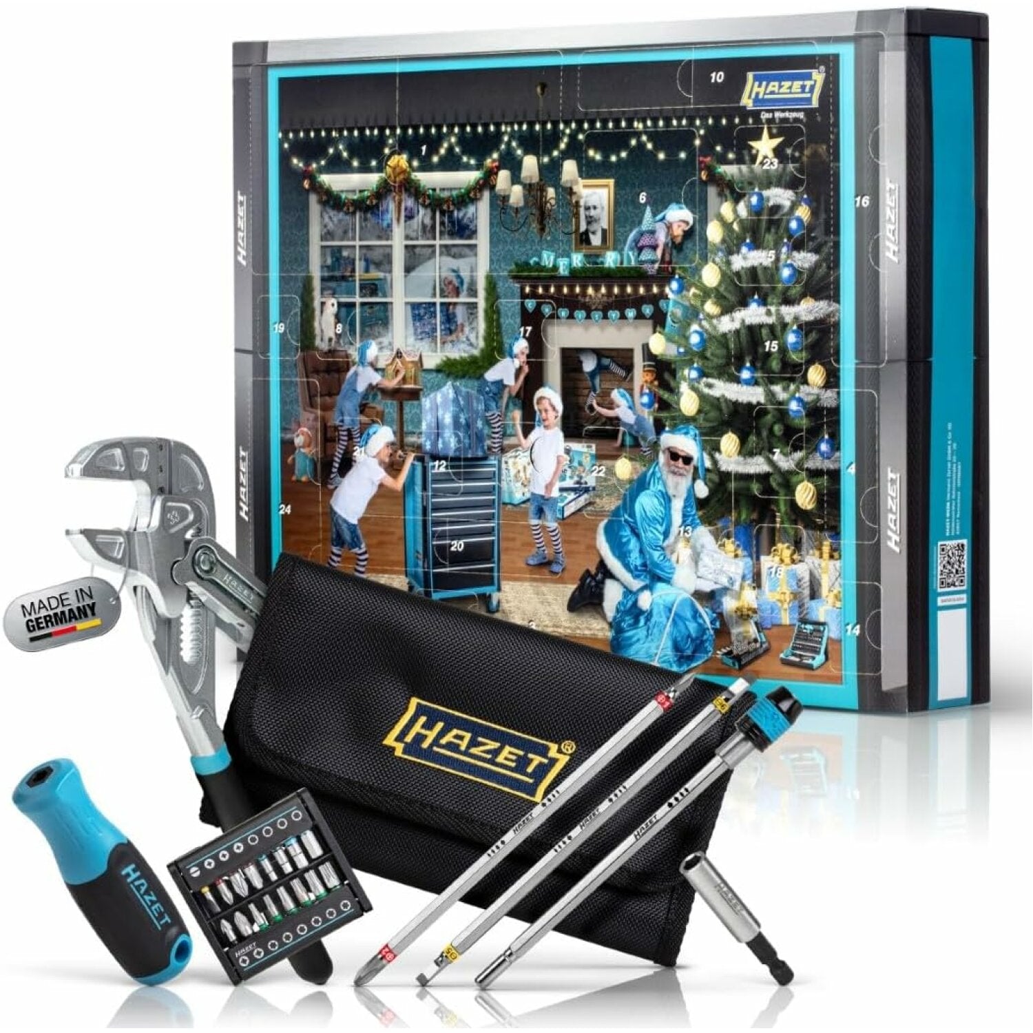 Hazet Advent Calendar 2024 - 24 Days Christmas Countdown Calendar with Premium Gifts | Perfect for Holiday Decorations, Family Traditions & Christmas Gift Giving