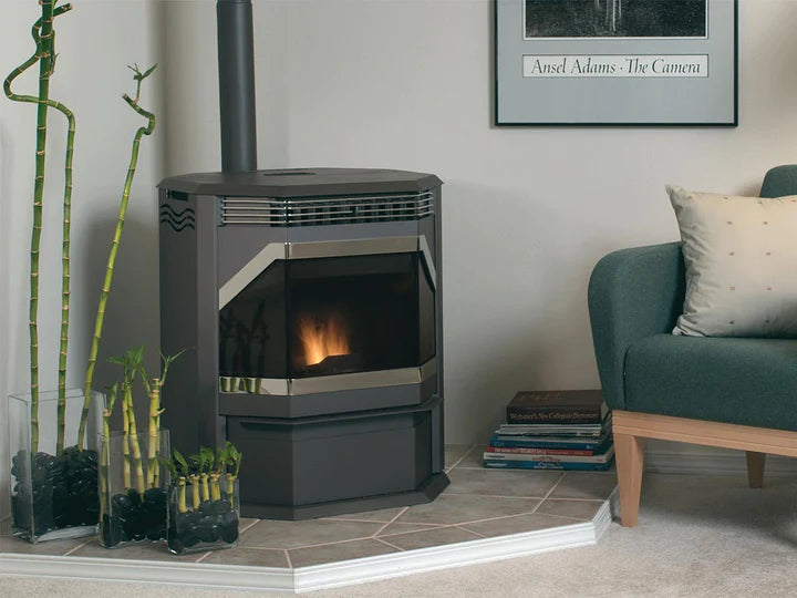 Iron Strike Winslow Pellet Stove PS40GL - High Efficiency EPA Certified Heating Stove for Home, Cabin & Garage - Perfect for Winter Warmth & Energy Savings