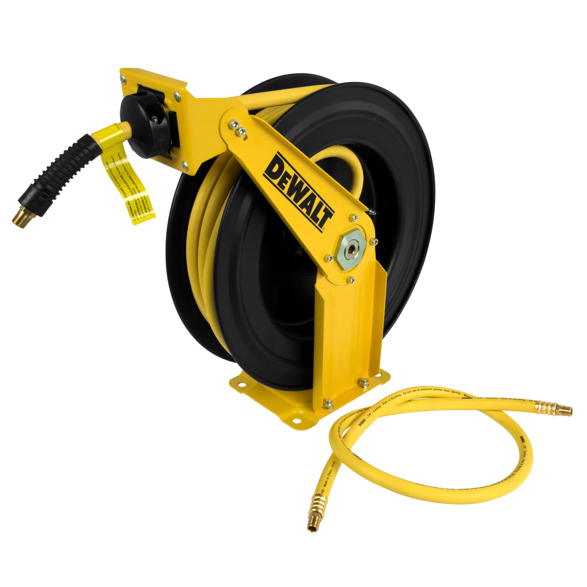DeWalt Hose Reel with Air Blow Gun - for Garage & Workshop Use