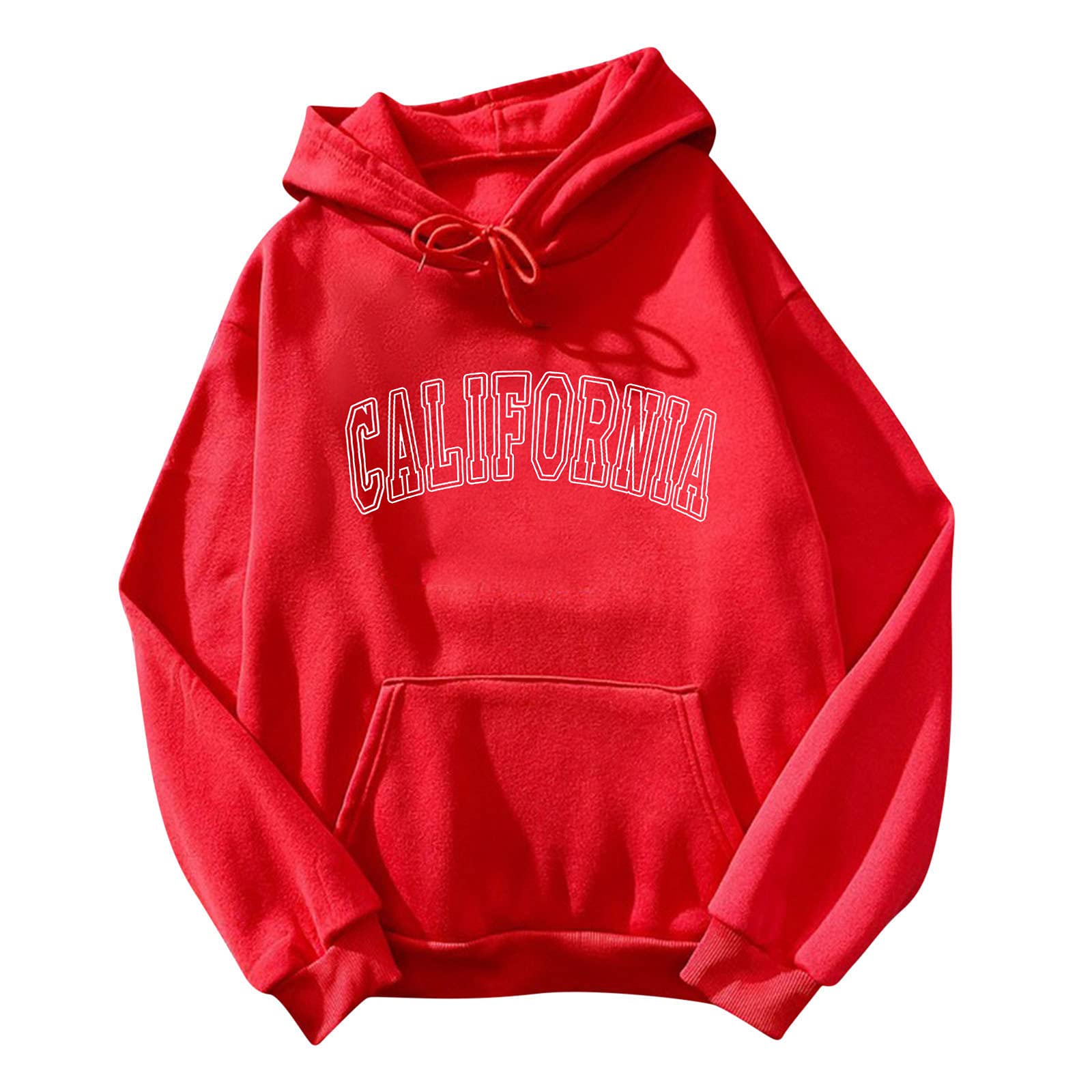 Women's Zip-Up Hooded Sweatshirt - Long Sleeve Printed Pullover with Solid Color - Perfect for Casual Wear, Gym, and Outdoor Activities