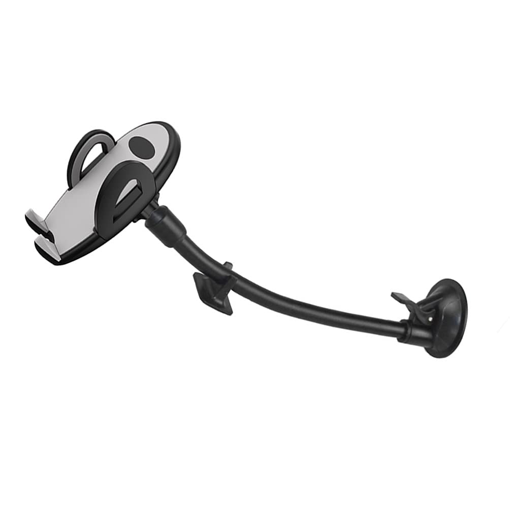 Milisten Adjustable Shockproof Phone Holder with Suction Cup & Gooseneck Mount - Universal Cell Phone Stand for Guitar, Bed, Table, Car (Grey) | Perfect for Musicians, Drivers & Home Use