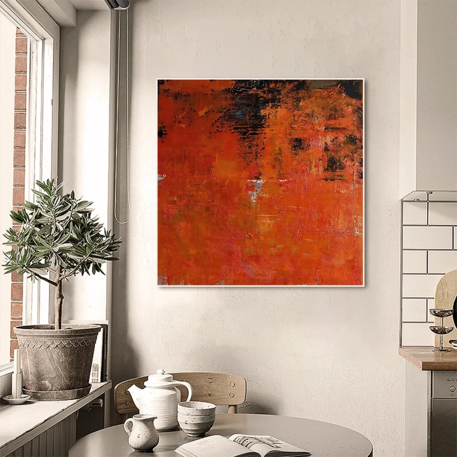 Abstract Painting #AB 331 - Modern Wall Art for Living Room, Bedroom & Office Decor | Large Canvas Artwork for Home & Office