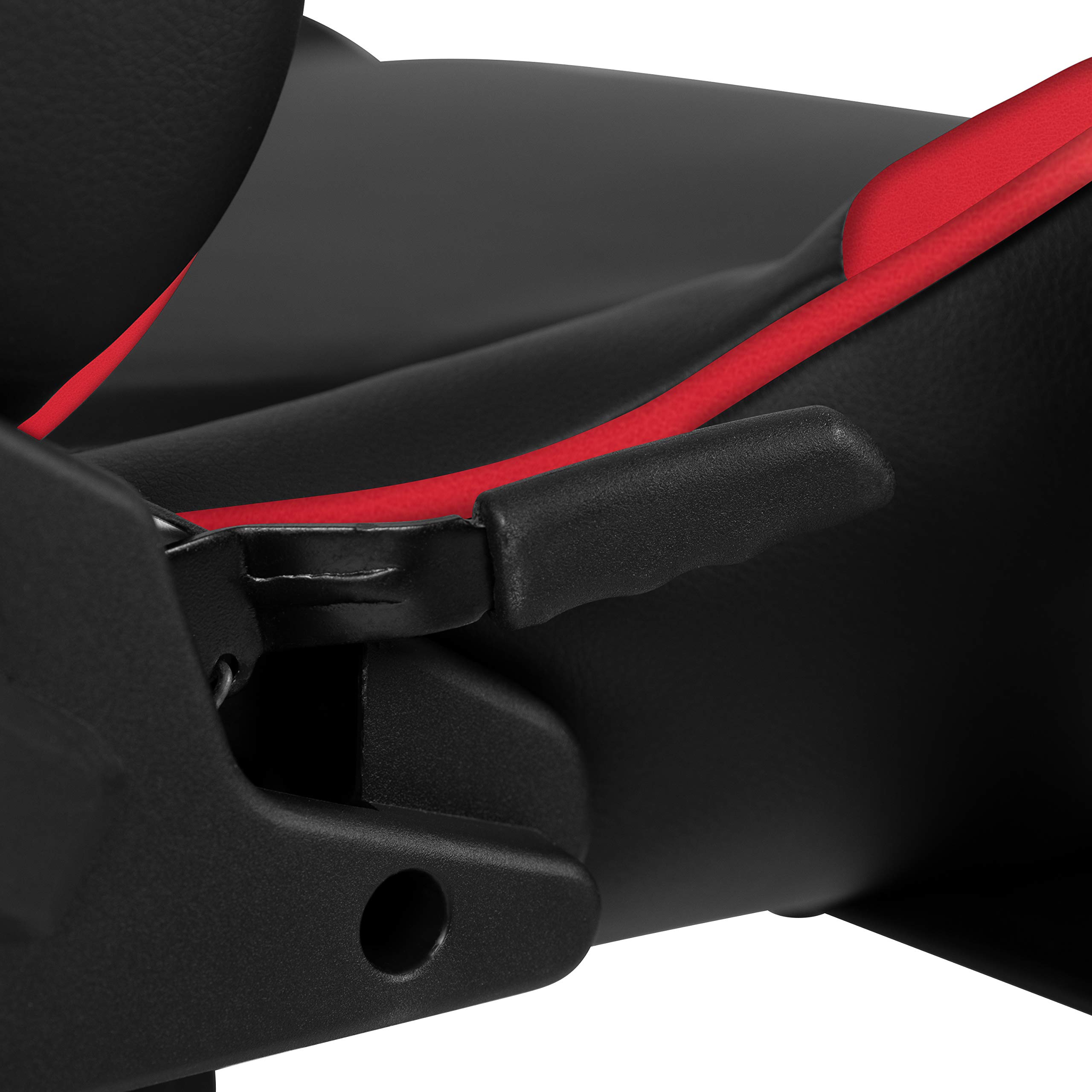 Premium Racing Style Gaming Chair - Ergonomic Recliner with Adjustable Lumbar Support & Retractable Footrest - Red PU Leather Office Chair for PC Gamers & Esports - Perfect for Gaming Setups, Home Offices & Streaming Studios