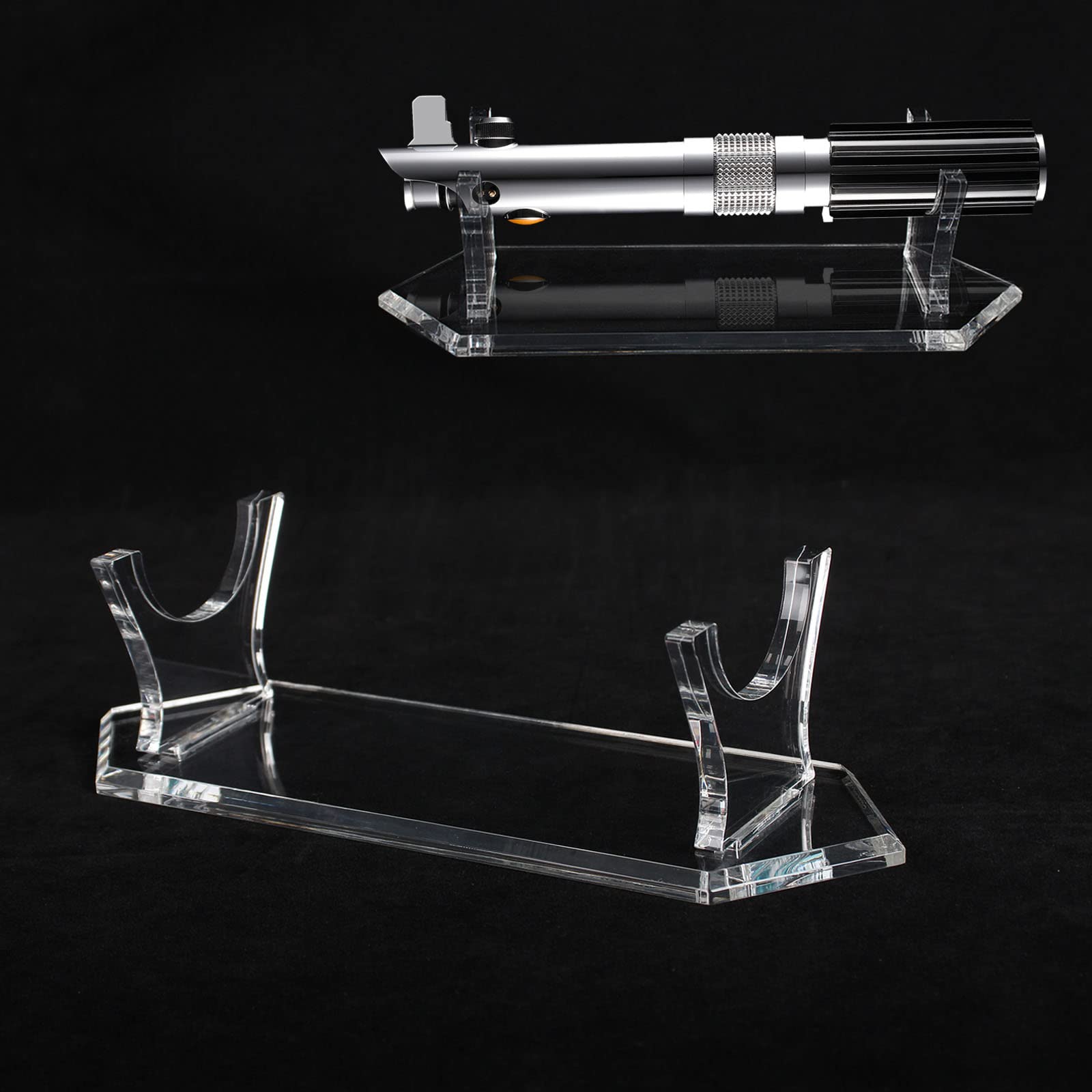 WANLIAN Clear Acrylic Lightsaber Stand - Display Case for Star Wars Collectibles - Perfect for Showcasing Lightsabers in Home Collections & Retail Displays
