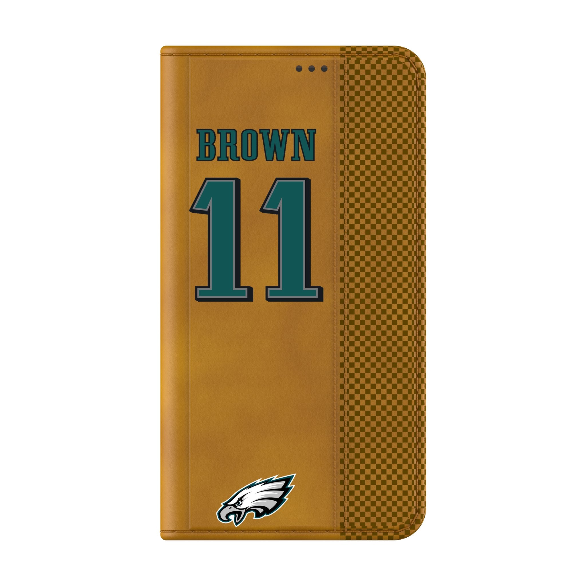 A.J. Brown Philadelphia Eagles NFL Football Game Tactical Folio Phone Case for Samsung Galaxy S23/S22/S21 - Perfect for Game Day & Everyday Protection