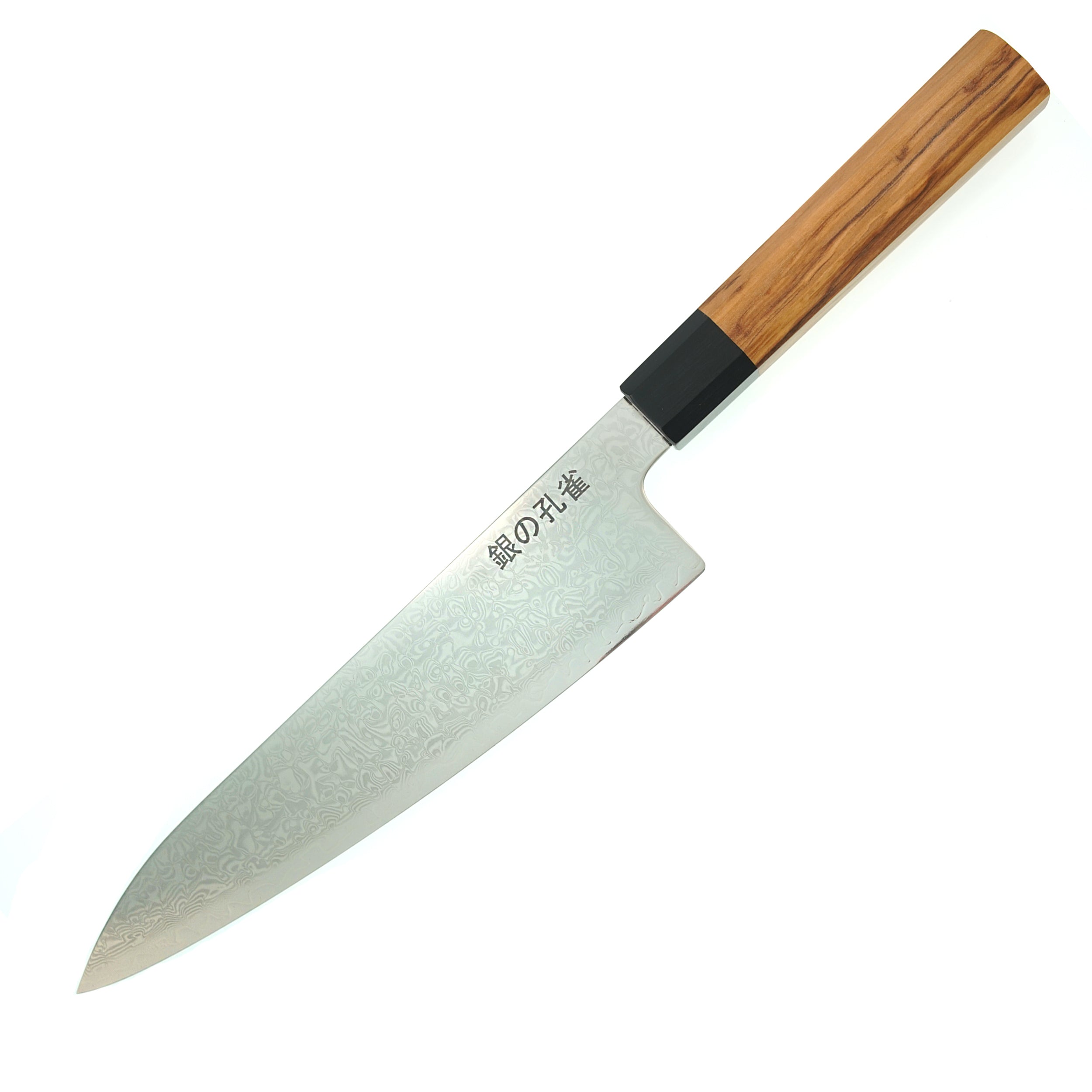 Premium Silver Peacock VG10 Damascus Gyuto Chef Knife 215mm - High-Performance Japanese Kitchen Knife for Slicing, Dicing & Precision Cooking
