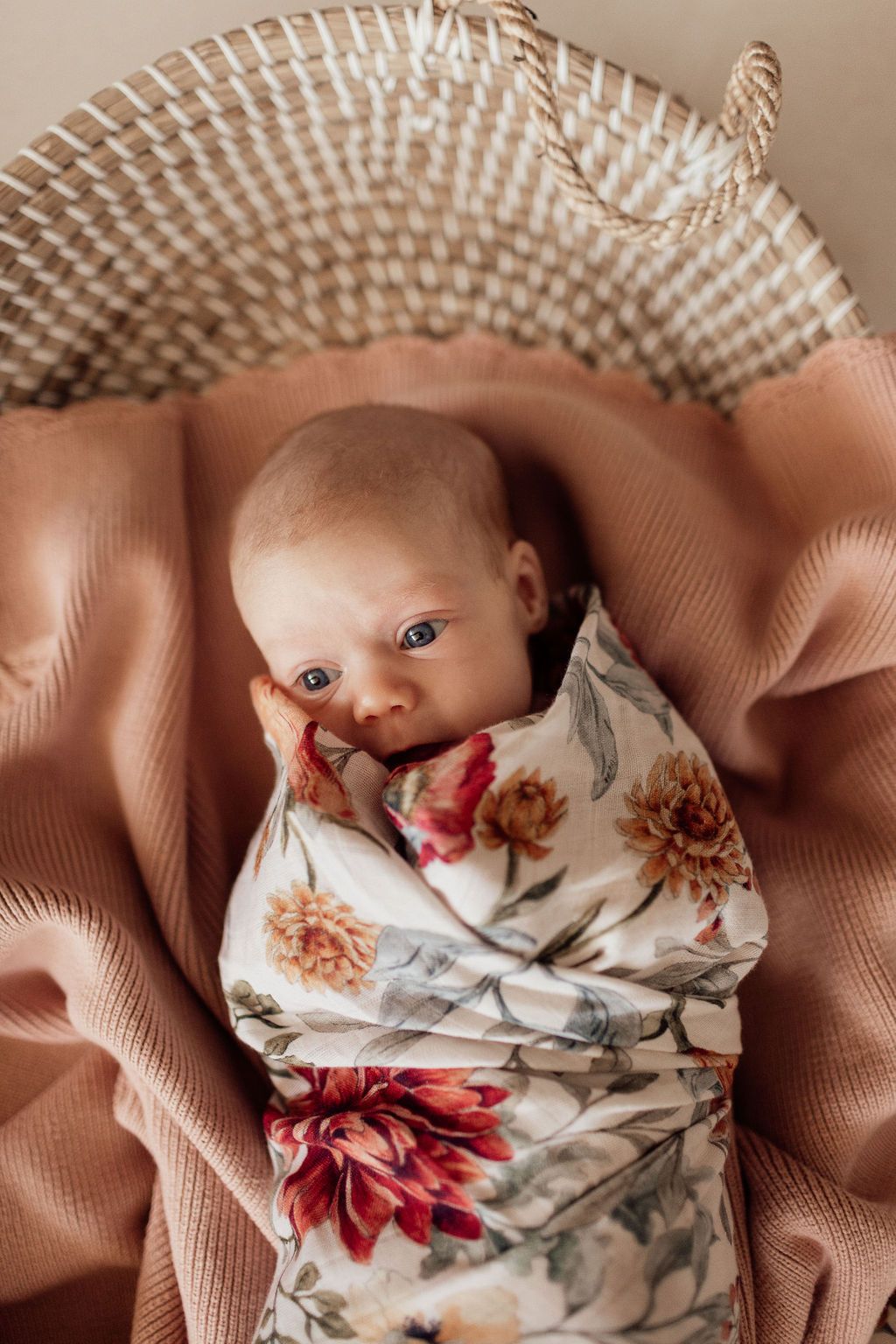 Pop Ya Tot Organic Muslin Swaddle Blanket - Soft & Breathable Baby Wrap for Newborns - Perfect for Swaddling, Nursing Cover & Stroller Blanket - Le Piccadilly Collection