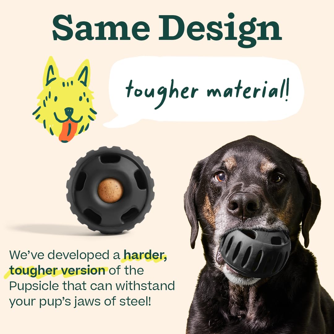 WOOF Power Chewer Pupsicle - Ultra Durable Dog Chew Toy for Aggressive Chewers & Large Breeds (75+ lbs) - Easy to Clean Chew-Resistant Dog Toy - Perfect for Teething, Boredom Relief & Playtime