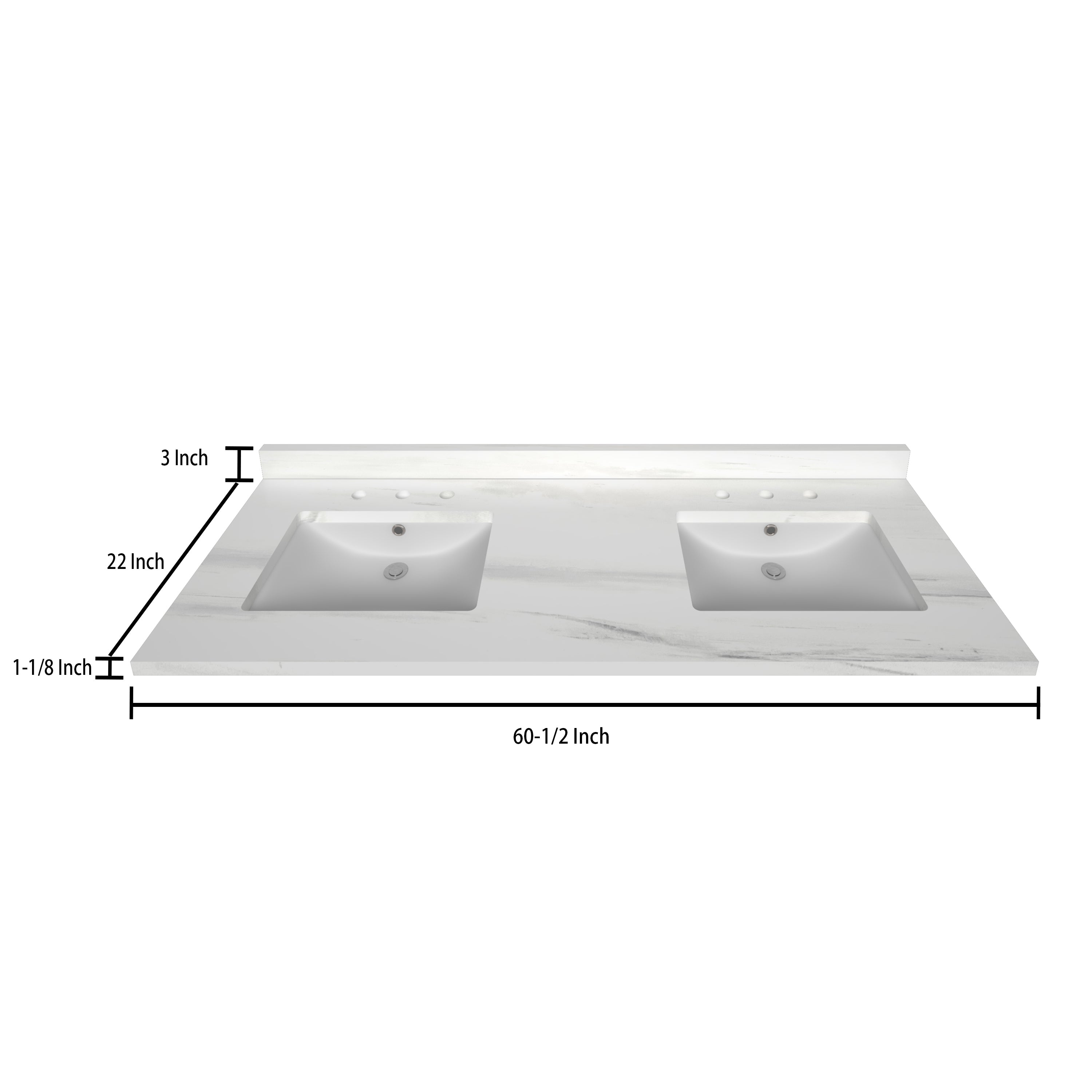Top 3 CM Woodgrain Stock Tank - 60.5