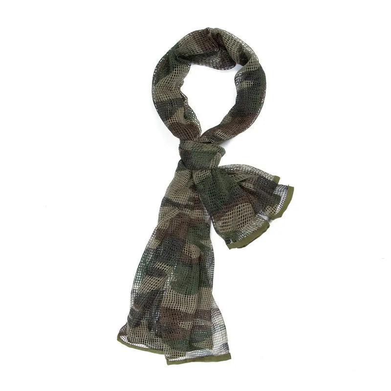 Sniper Veil Camo Mesh Tactical Scarf - Military Grade Concealment Scarf for Hunting, Airsoft & Outdoor Survival Gear | Perfect for Snipers, Hunters & Tactical Enthusiasts