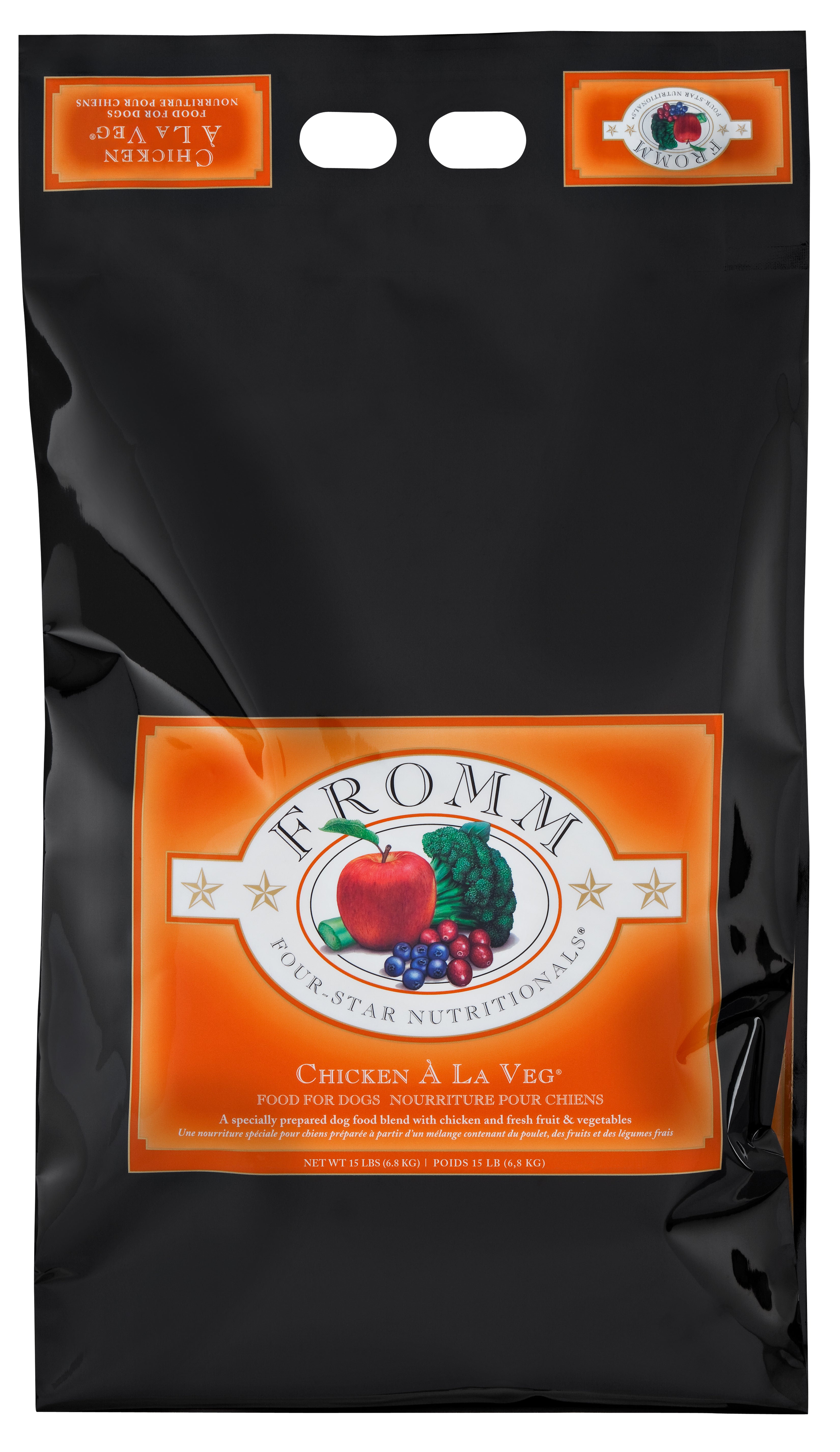 Fromm Four Star Grain-Free Dry Dog Food - Chicken & Vegetable Recipe - High Protein Kibble for Adult Dogs - Perfect for Sensitive Stomachs & Allergies - Ideal for Daily Meals & Training Treats