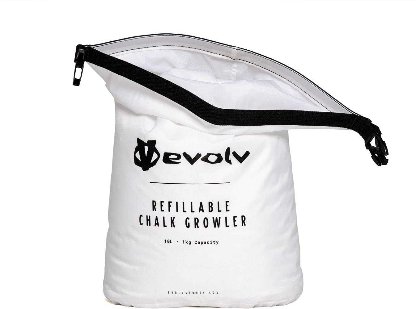 EVOLV Premium Climbing Chalk Growler - Refillable & Portable Chalk Holder for Rock Climbing, Bouldering & Gymnastics - Ideal for Outdoor Sports & Training