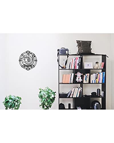 LaModaHome Dina Black Metal Wall Art - Modern Decorative Wall Décor for Living Room, Bedroom, Kitchen & Bathroom - Elegant Wall Hanging for Home Interior Design & Housewarming Gifts