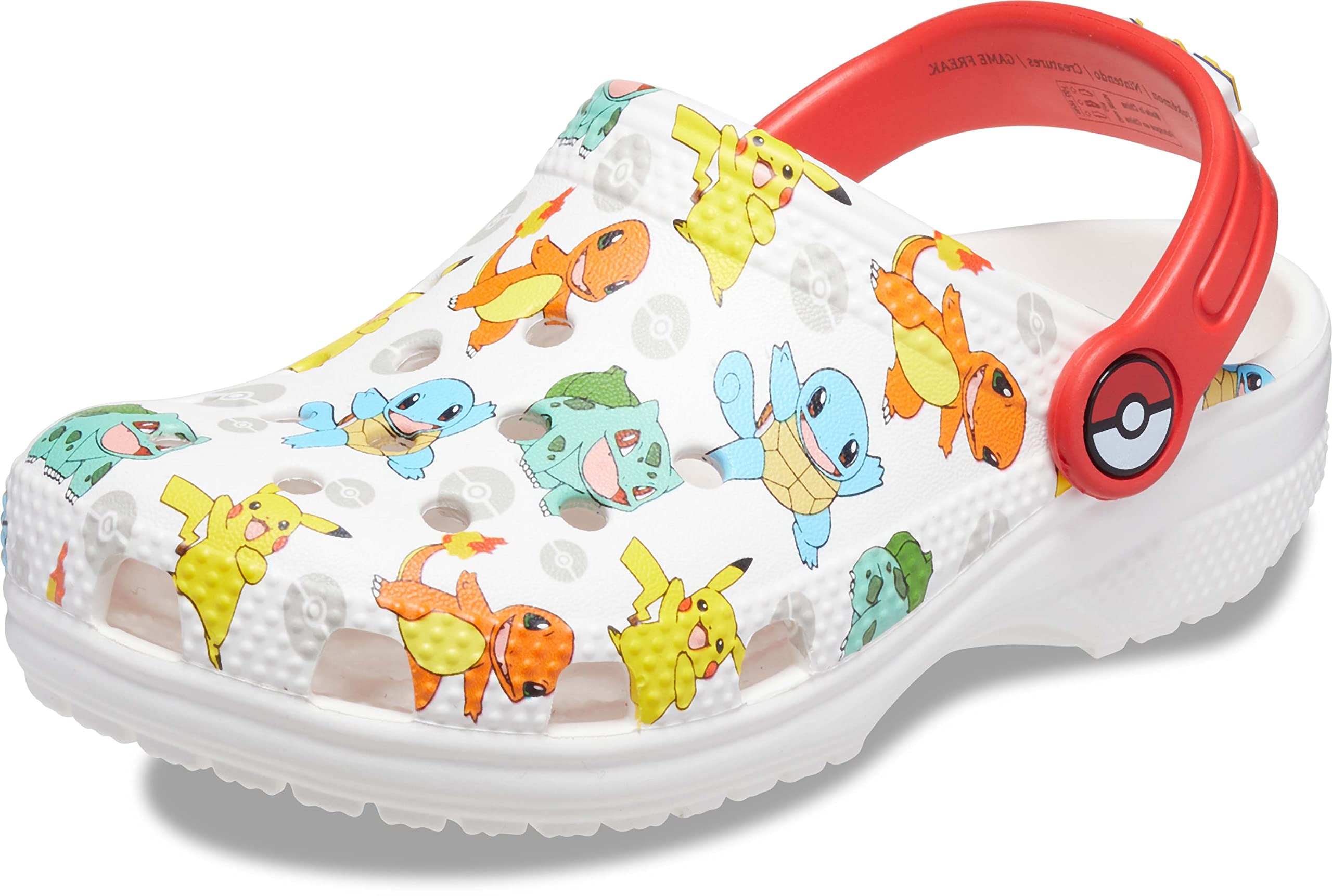 Crocs Unisex-Child Classic Pikachu Clogs | Pokemon Themed Kids' Shoes | Lightweight & Comfortable for Playtime, School & Outdoor Activities