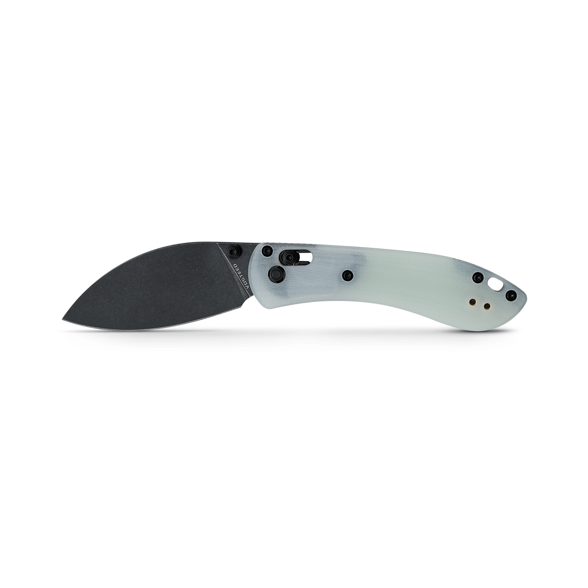 Vosteed Mini Nightshade Folding Pocket Knife - Nitro V Black Blade, G10 Jade Handle (A0208) | Compact EDC Knife for Camping, Hiking & Everyday Carry | Canada Exclusive