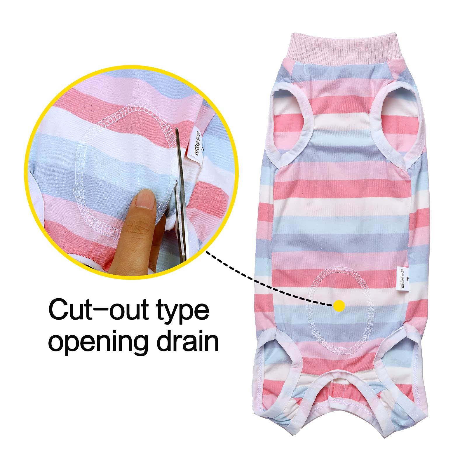 Dog Surgery Recovery Suit - Soft & Comfortable Onesie for Small & Medium Dogs | E-Collar Alternative | Post-Surgery Protection | Prevents Licking Wounds | Perfect for Spay/Neuter Recovery & Abdominal Healing