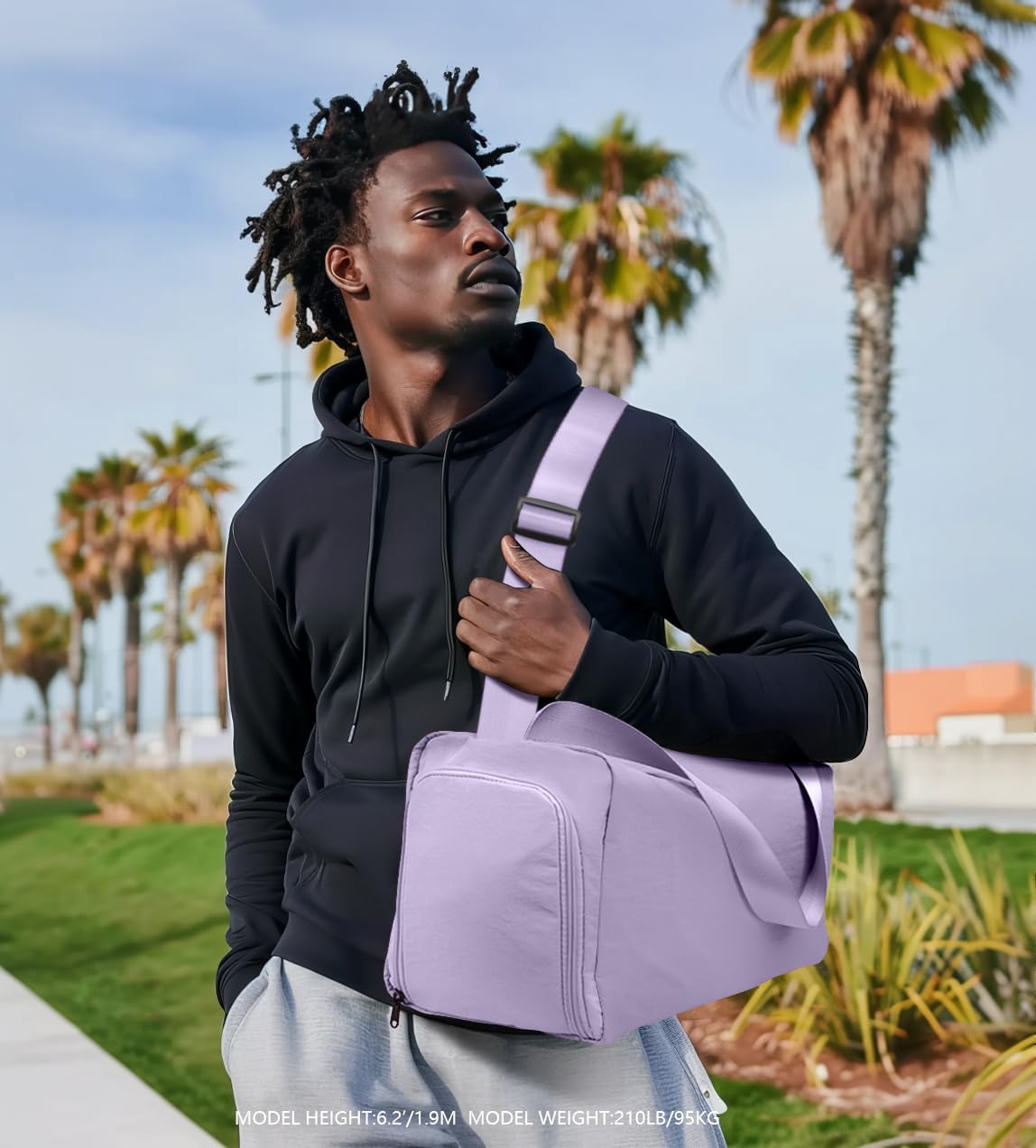 Stylish Compact 3-in-1 Small Gym Duffle Bag for Women & Men - Lightweight Crossbody Sports Bag for Fitness, Workout & Travel - Perfect for Gym, Yoga, Work Commute & Weekend Getaways