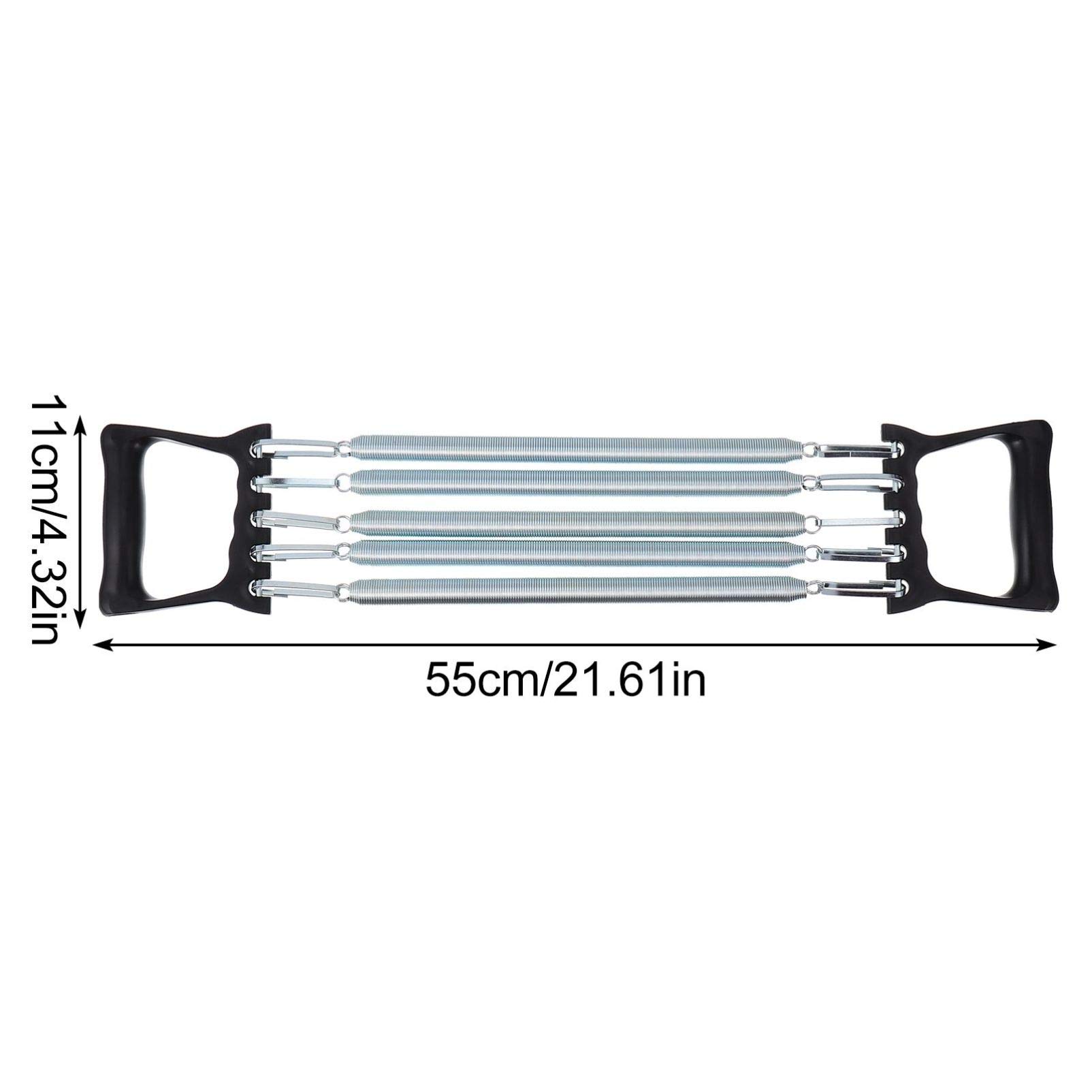 **Abaodam 5-Spring Chest Expander & Hand Gripper – Arm Pull Bar for Strength Training, Muscle Exercise & Resistance Bands – Home Gym Equipment for Shoulder & Hand Workouts – Perfect for Home Fitness, Strength Building & Rehabilitation**