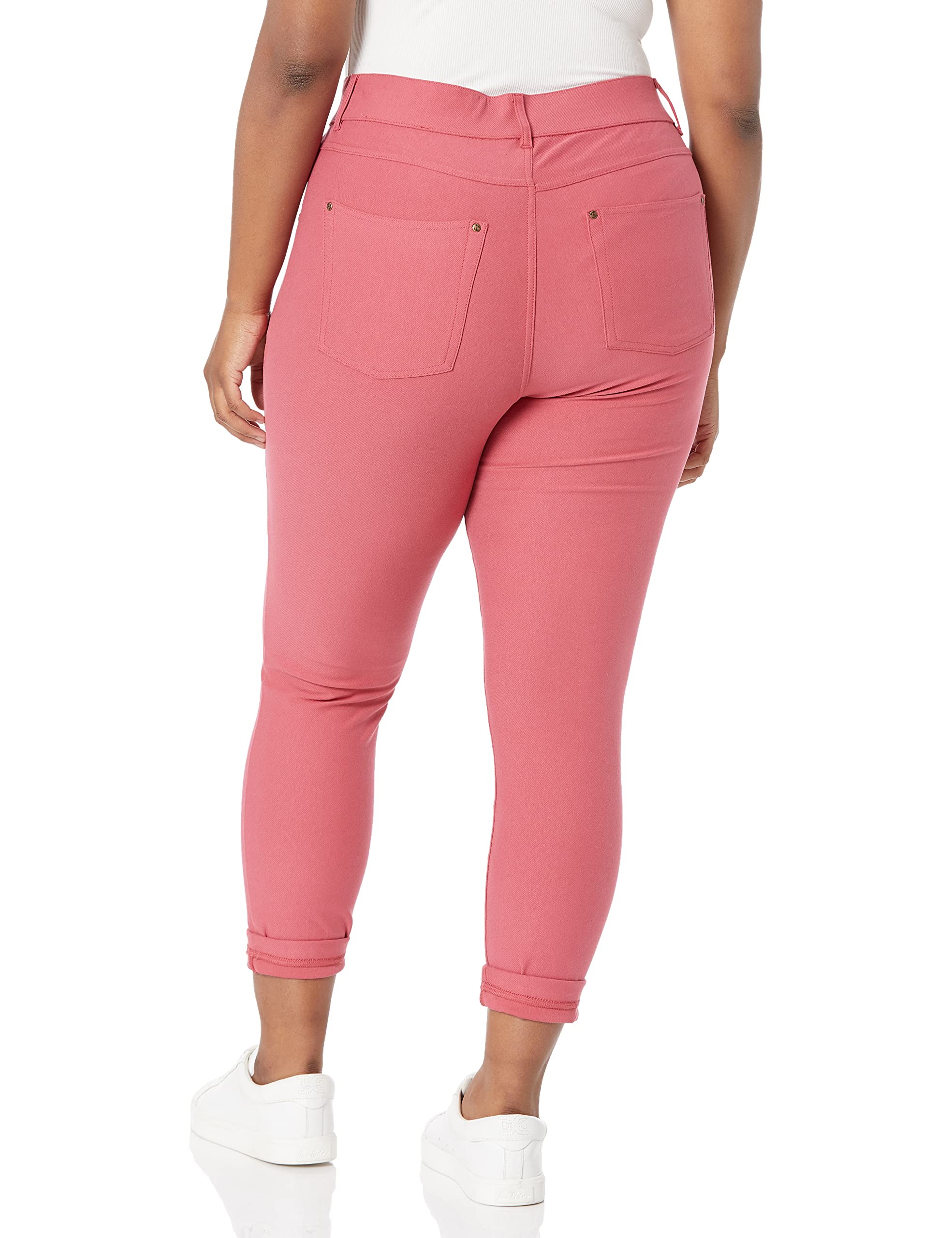 HUE Women's Essential Denim Jean Skimmer Leggings - Stretchy Comfort Fit, High Waist, Multiple Colors | Perfect for Casual Wear, Workout & Everyday Outfits